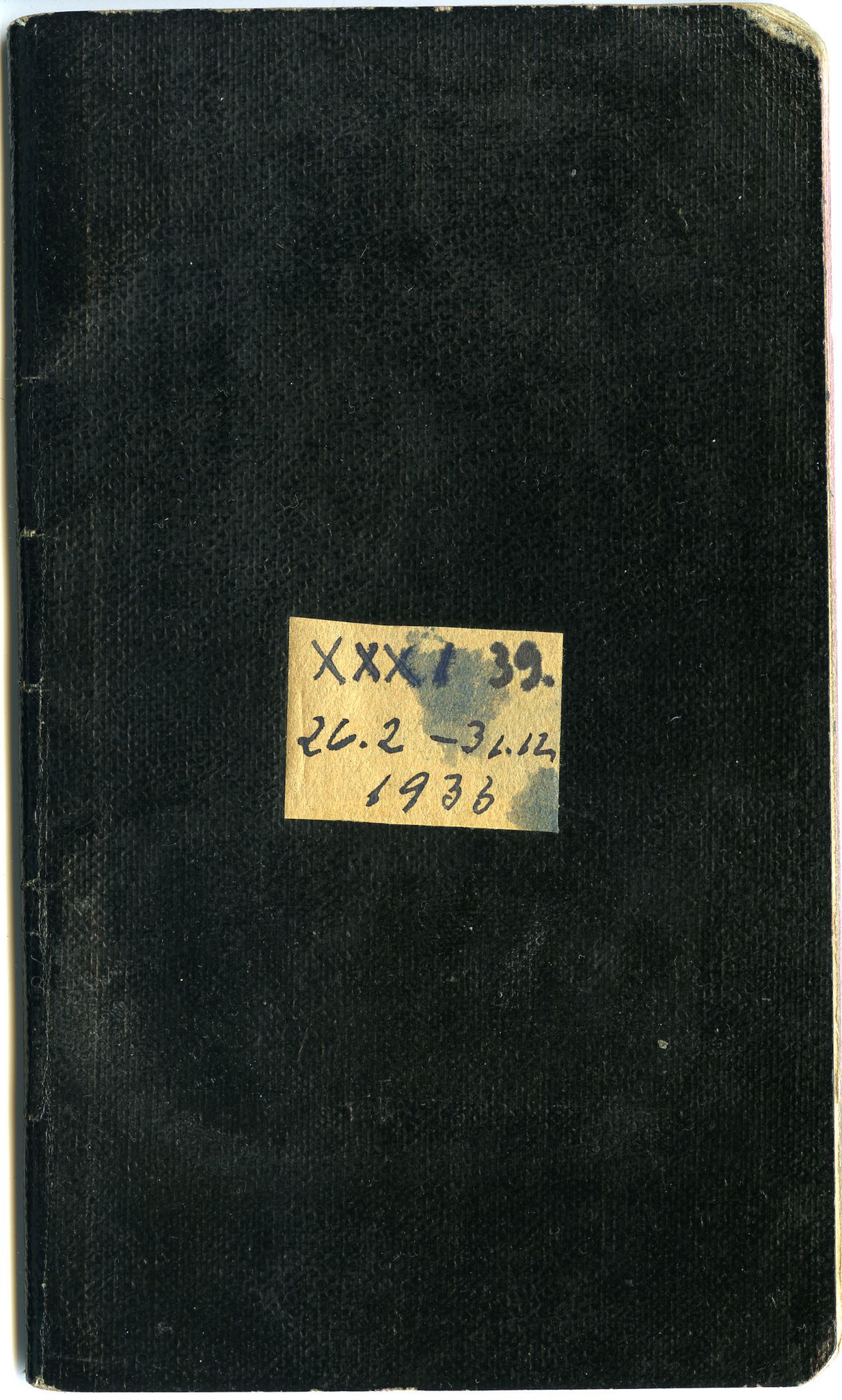 Gerhard Kjølås-arkivet, FMFB/A-1081/F/L0039: Bok XXXI, 1933