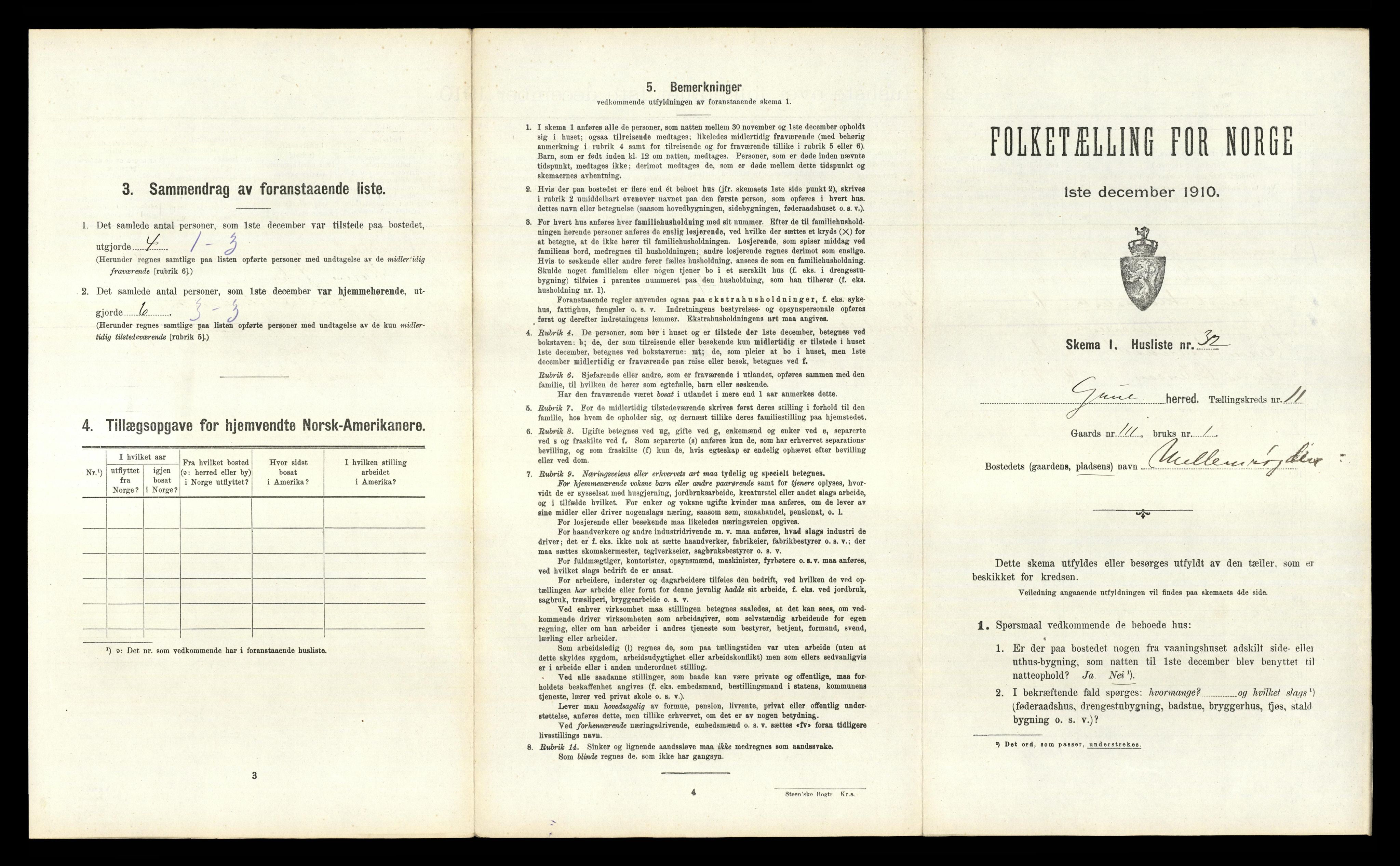 RA, Folketelling 1910 for 0423 Grue herred, 1910, s. 1507