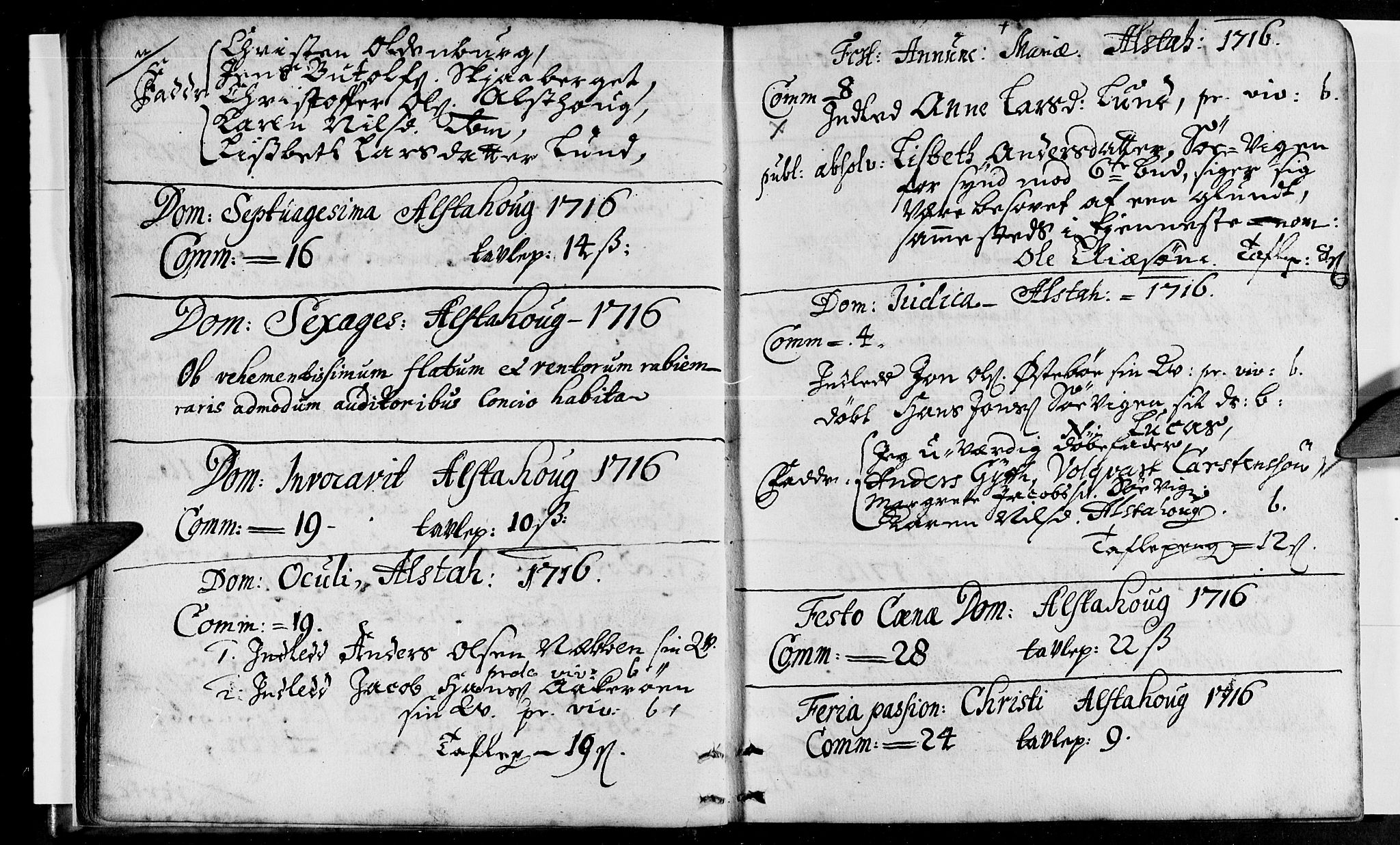 Ministerialprotokoller, klokkerbøker og fødselsregistre - Nordland, AV/SAT-A-1459/830/L0432: Ministerialbok nr. 830A01, 1714-1737