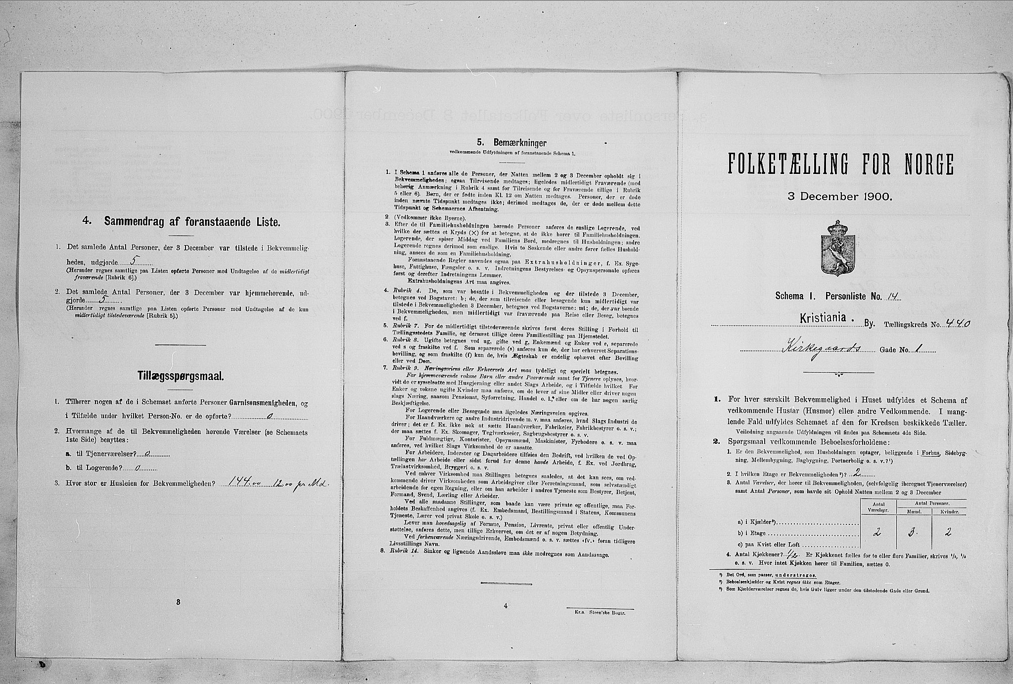 SAO, Folketelling 1900 for 0301 Kristiania kjøpstad, 1900, s. 46508