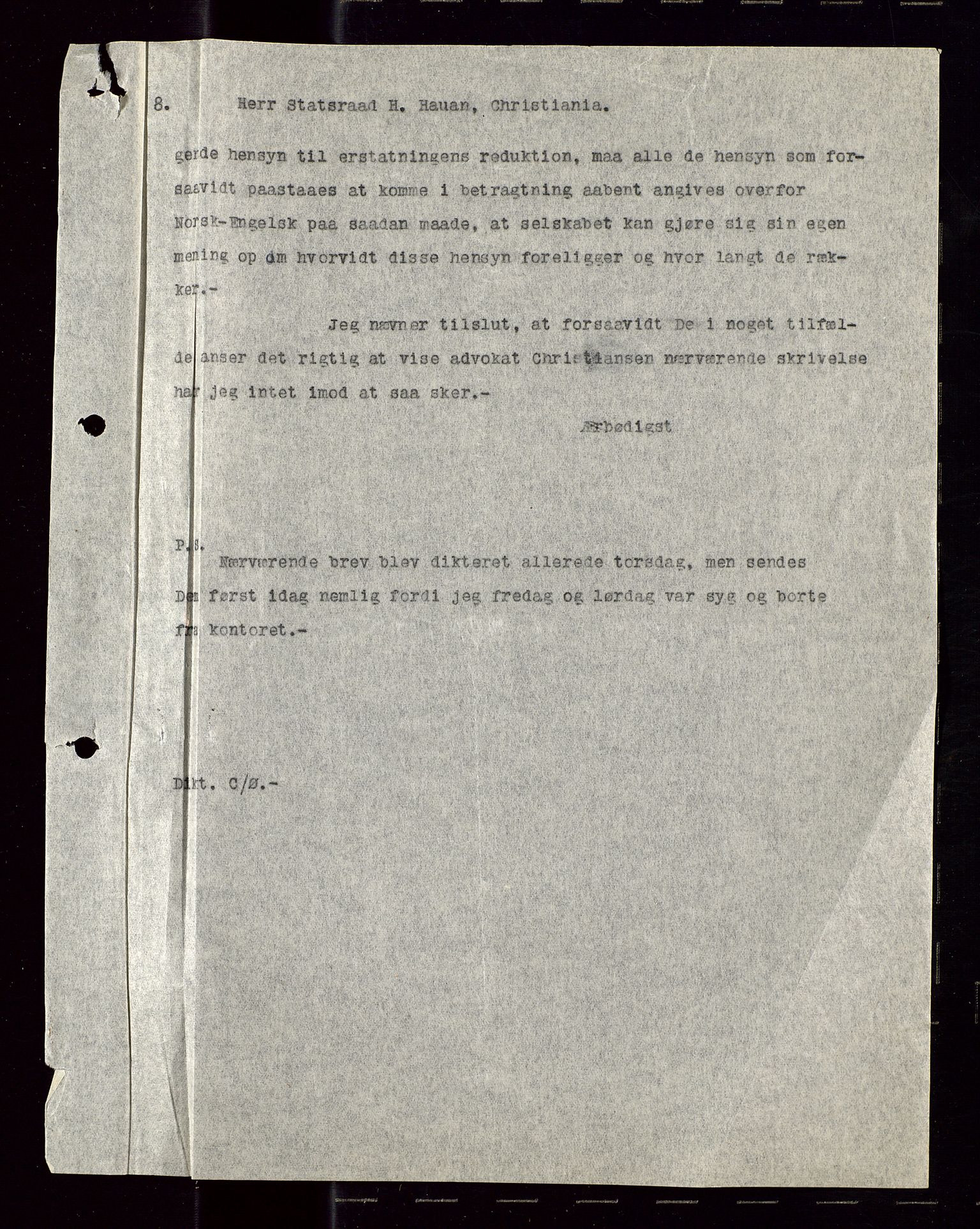 Pa 1521 - A/S Norske Shell, SAST/A-101915/E/Ea/Eaa/L0012: Sjefskorrespondanse, 1924, s. 228