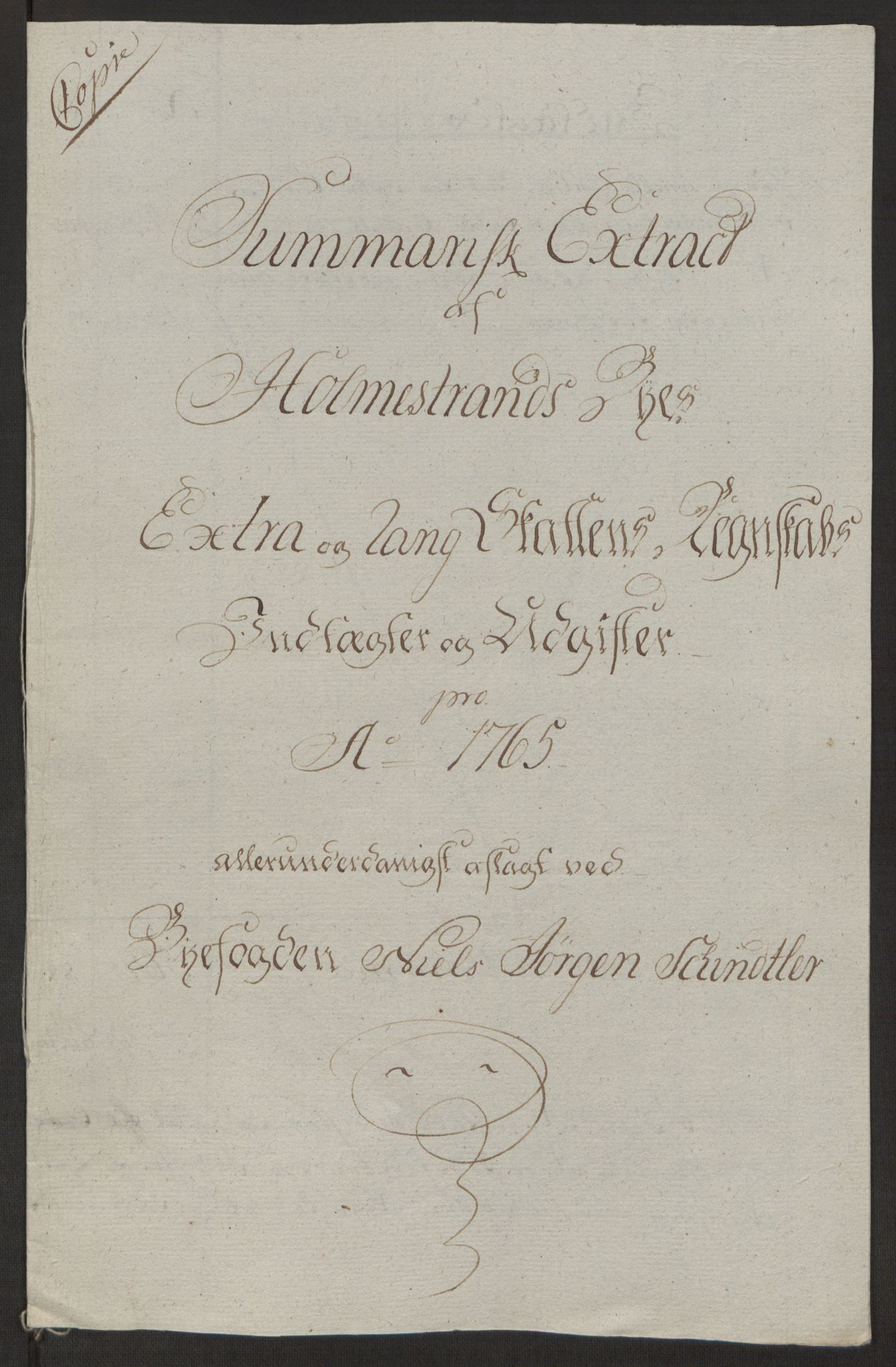 Rentekammeret inntil 1814, Reviderte regnskaper, Byregnskaper, AV/RA-EA-4066/R/Rh/L0163/0001: [H4] Kontribusjonsregnskap / Ekstraskatt, Holmestrand, 1762-1772, s. 188