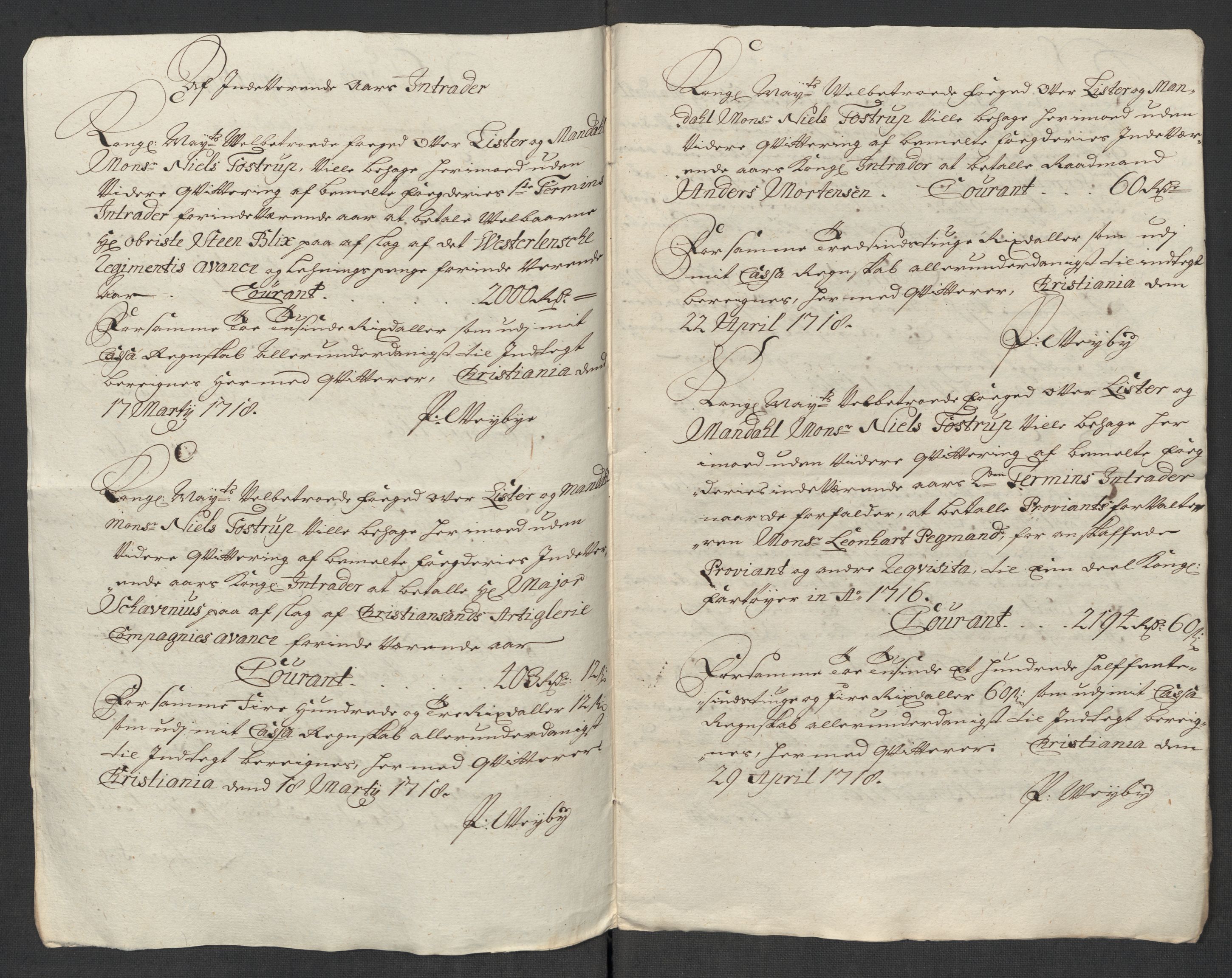 Rentekammeret inntil 1814, Reviderte regnskaper, Fogderegnskap, AV/RA-EA-4092/R43/L2563: Fogderegnskap Lista og Mandal, 1718, s. 545