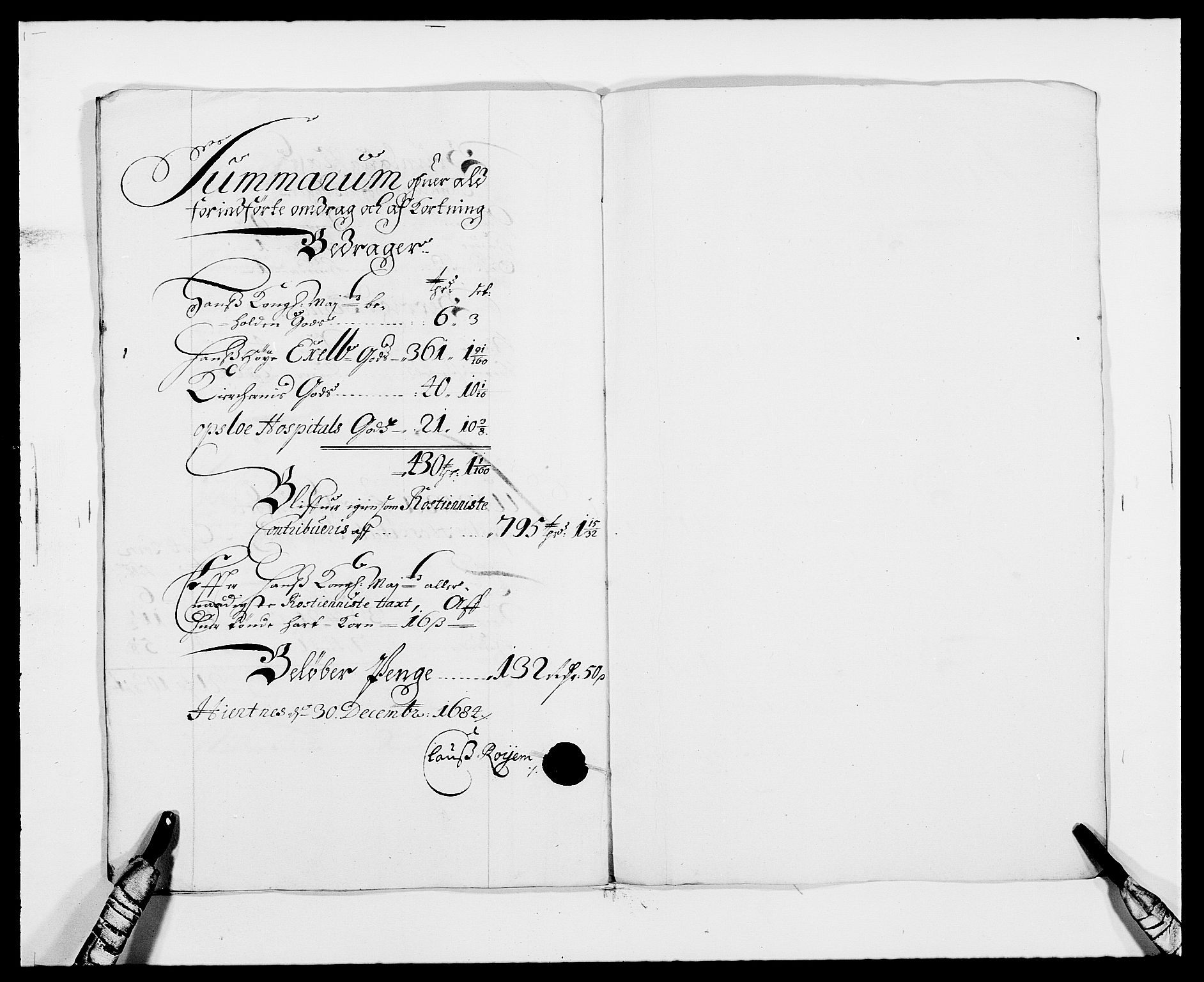Rentekammeret inntil 1814, Reviderte regnskaper, Fogderegnskap, RA/EA-4092/R33/L1969: Fogderegnskap Larvik grevskap, 1675-1687, s. 445