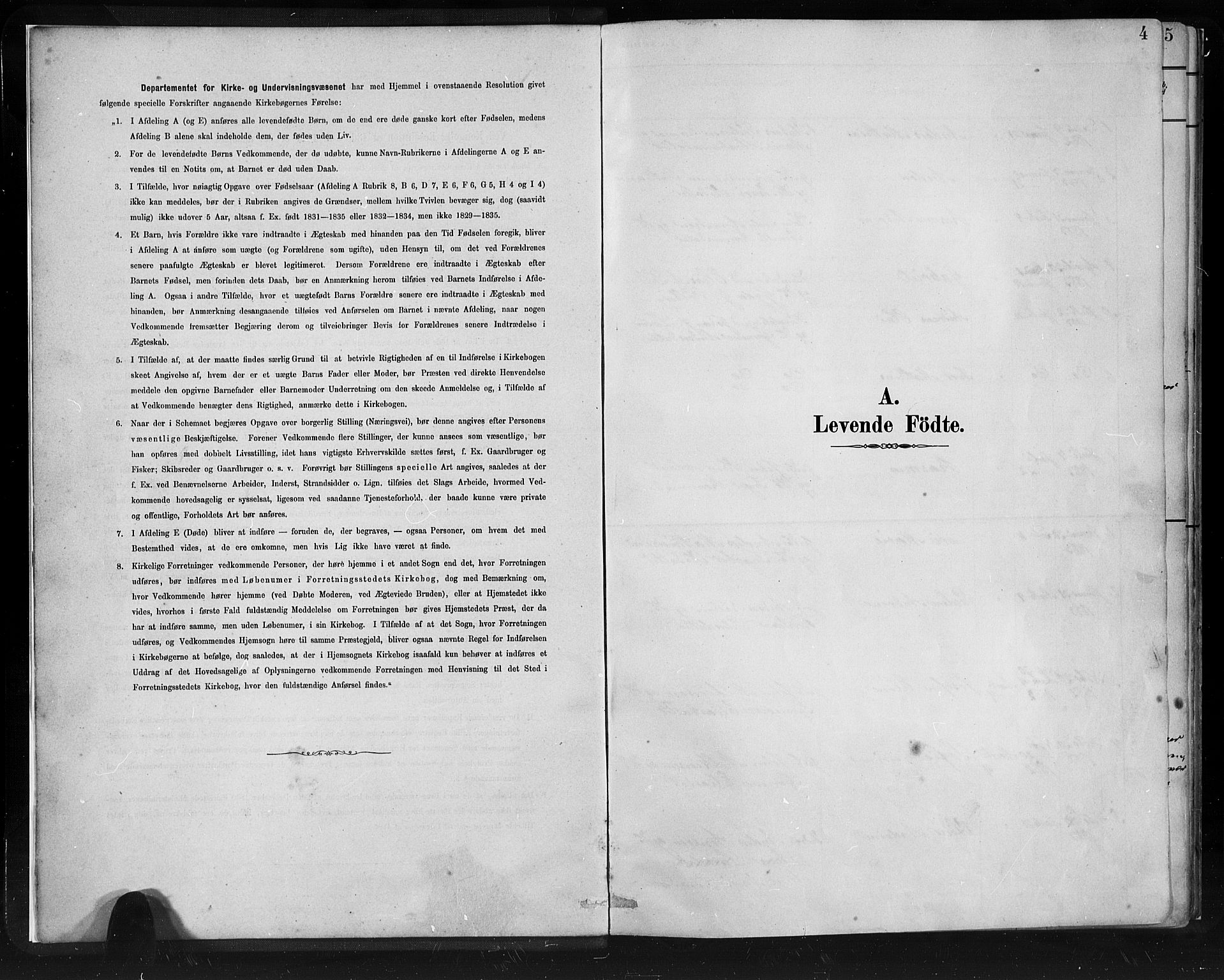 Innvik sokneprestembete, SAB/A-80501: Klokkerbok nr. C 3, 1883-1911, s. 4
