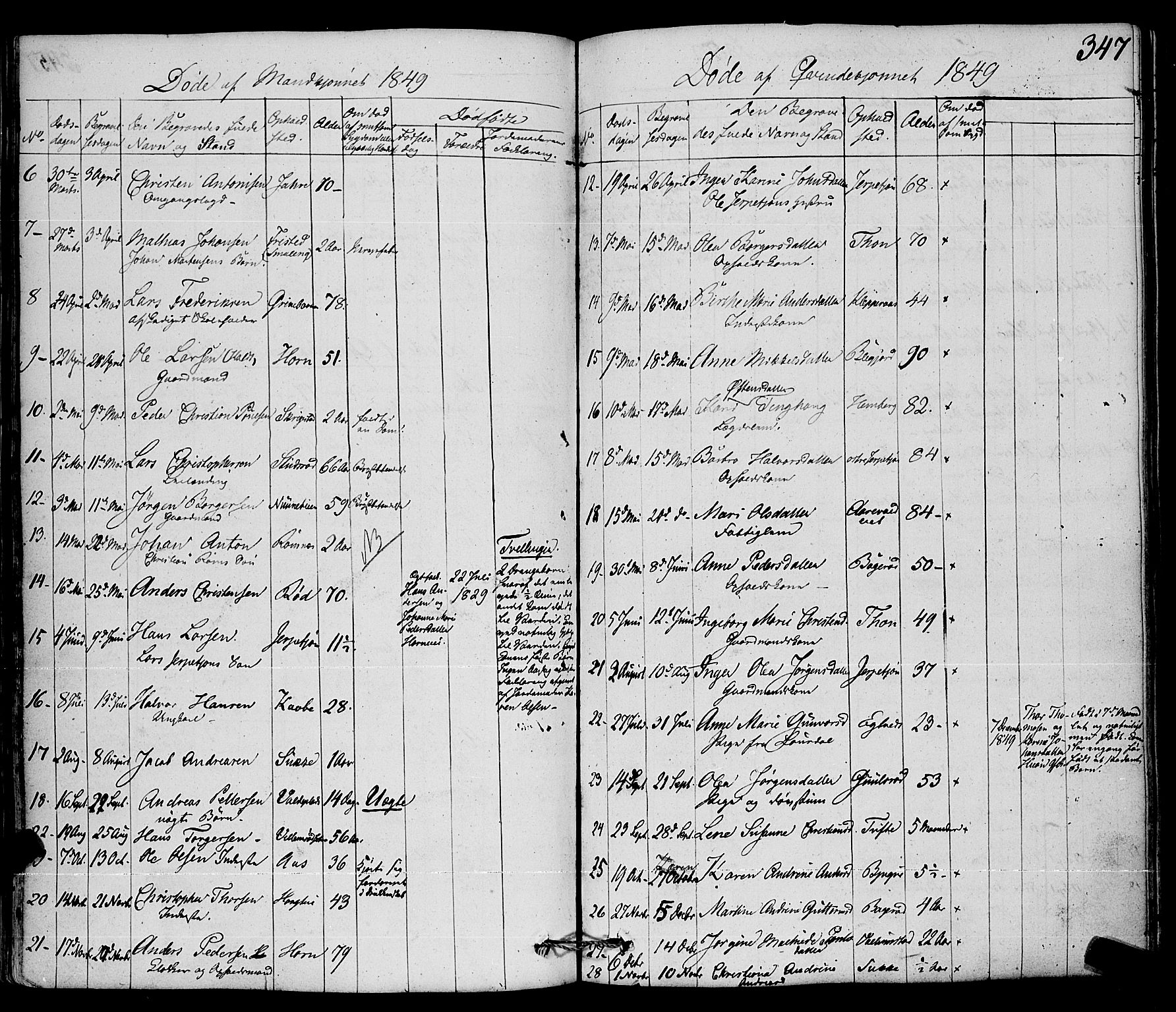 Ramnes kirkebøker, SAKO/A-314/F/Fa/L0005: Ministerialbok nr. I 5, 1841-1861, s. 346-347