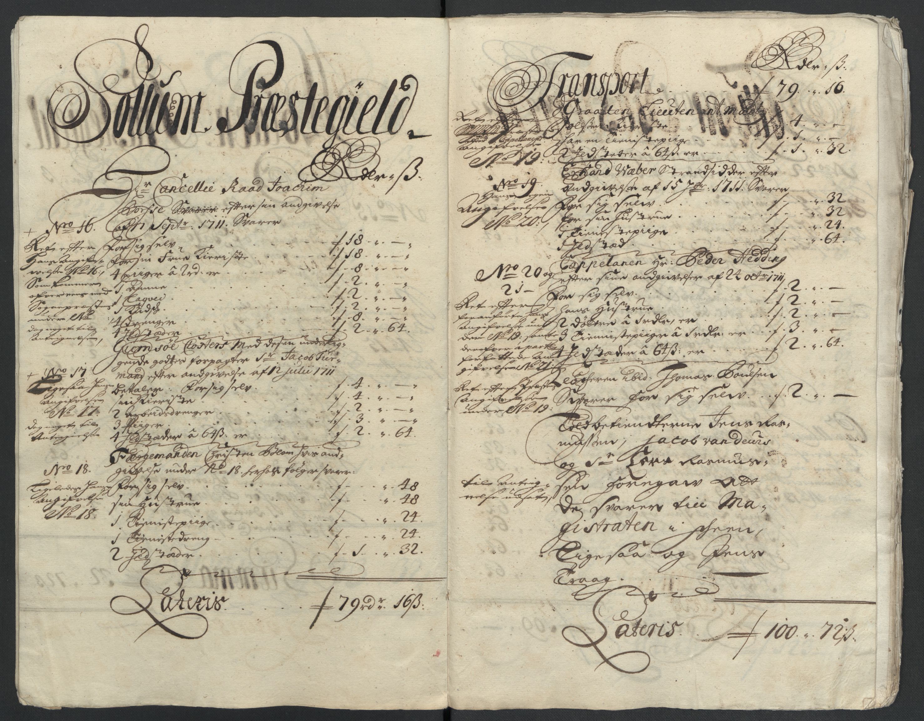 Rentekammeret inntil 1814, Reviderte regnskaper, Fogderegnskap, AV/RA-EA-4092/R36/L2120: Fogderegnskap Øvre og Nedre Telemark og Bamble, 1711, s. 98