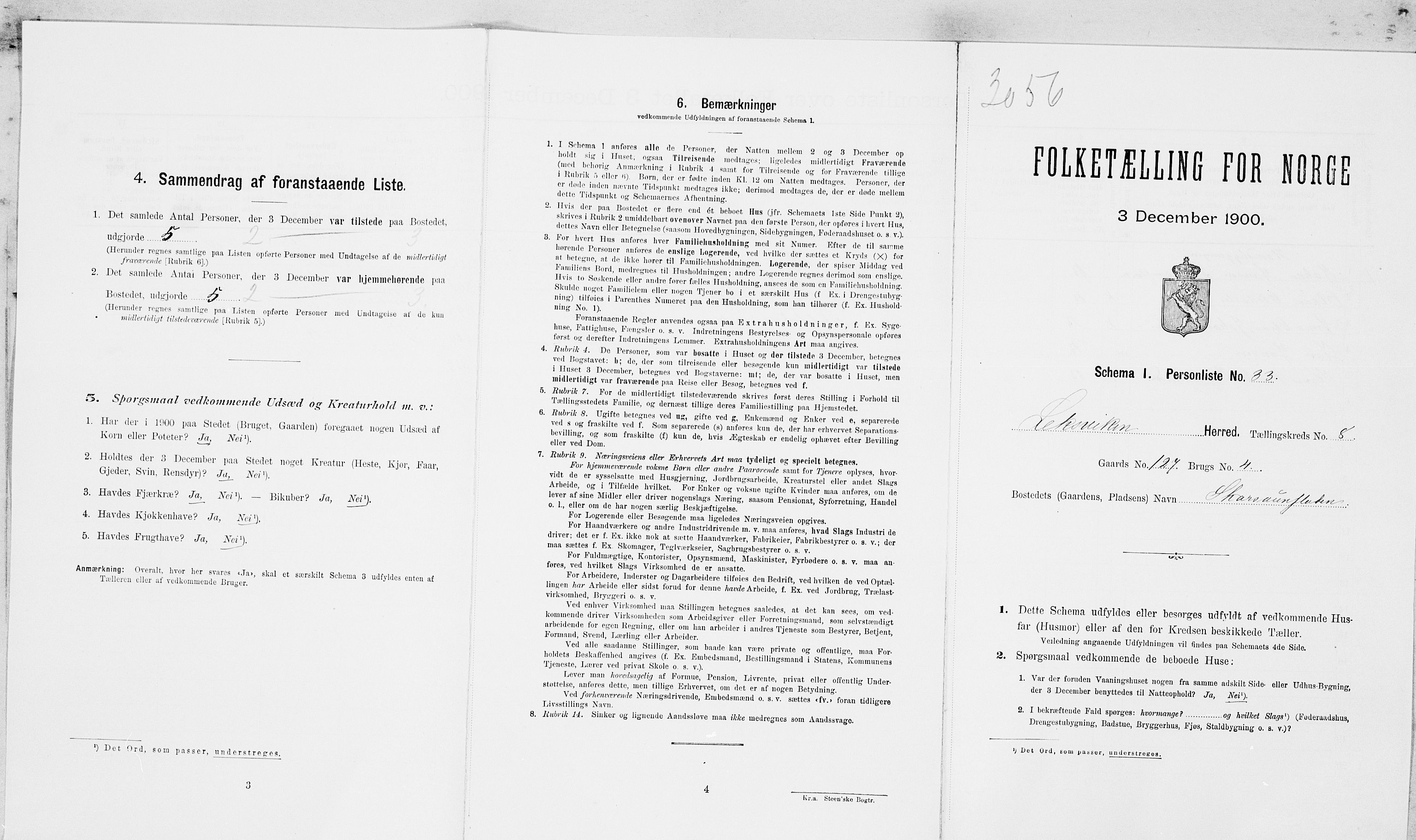 SAT, Folketelling 1900 for 1718 Leksvik herred, 1900, s. 971