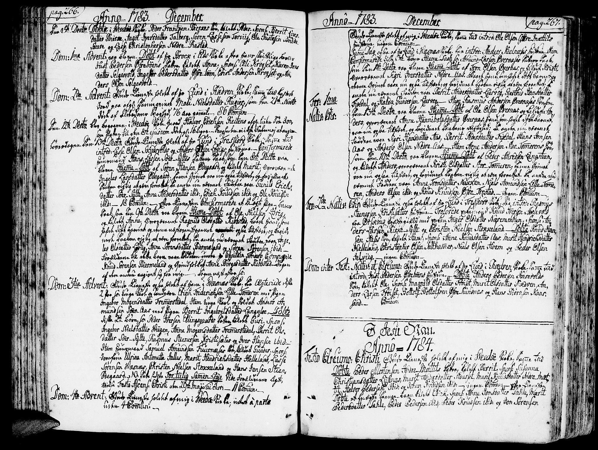 Ministerialprotokoller, klokkerbøker og fødselsregistre - Møre og Romsdal, AV/SAT-A-1454/547/L0600: Ministerialbok nr. 547A02, 1765-1799, s. 266-267