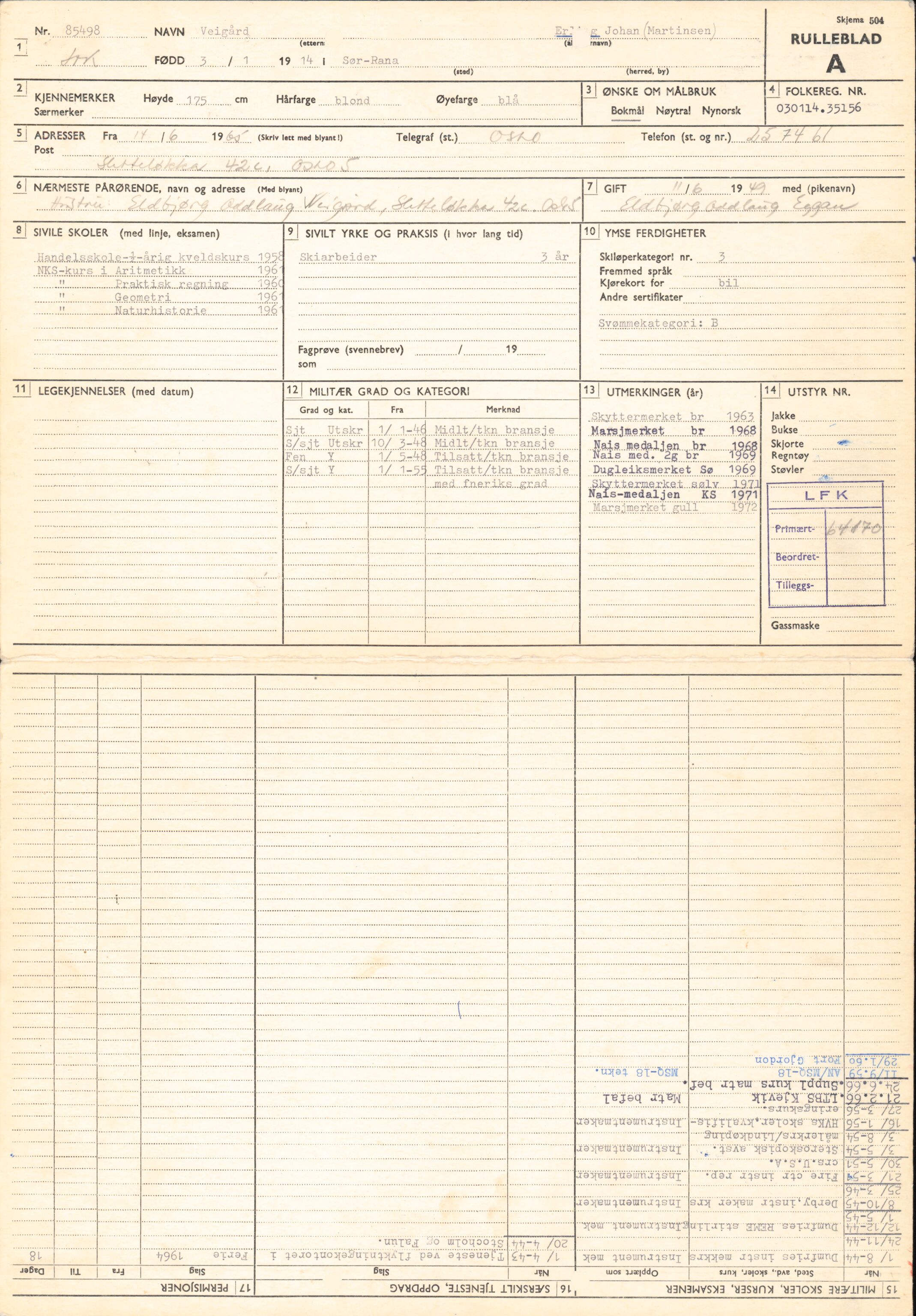 Forsvaret, Forsvarets overkommando/Luftforsvarsstaben, AV/RA-RAFA-4079/P/Pa/L0038: Personellpapirer, 1914, s. 381