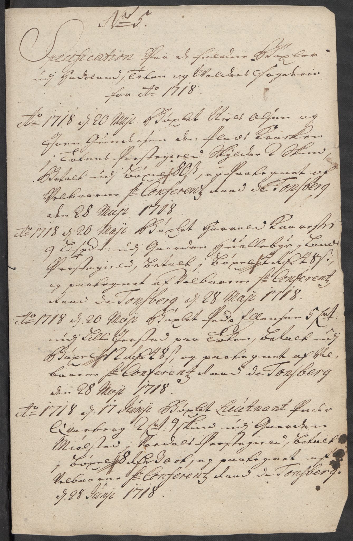 Rentekammeret inntil 1814, Reviderte regnskaper, Fogderegnskap, RA/EA-4092/R18/L1320: Fogderegnskap Hadeland, Toten og Valdres, 1718, s. 67