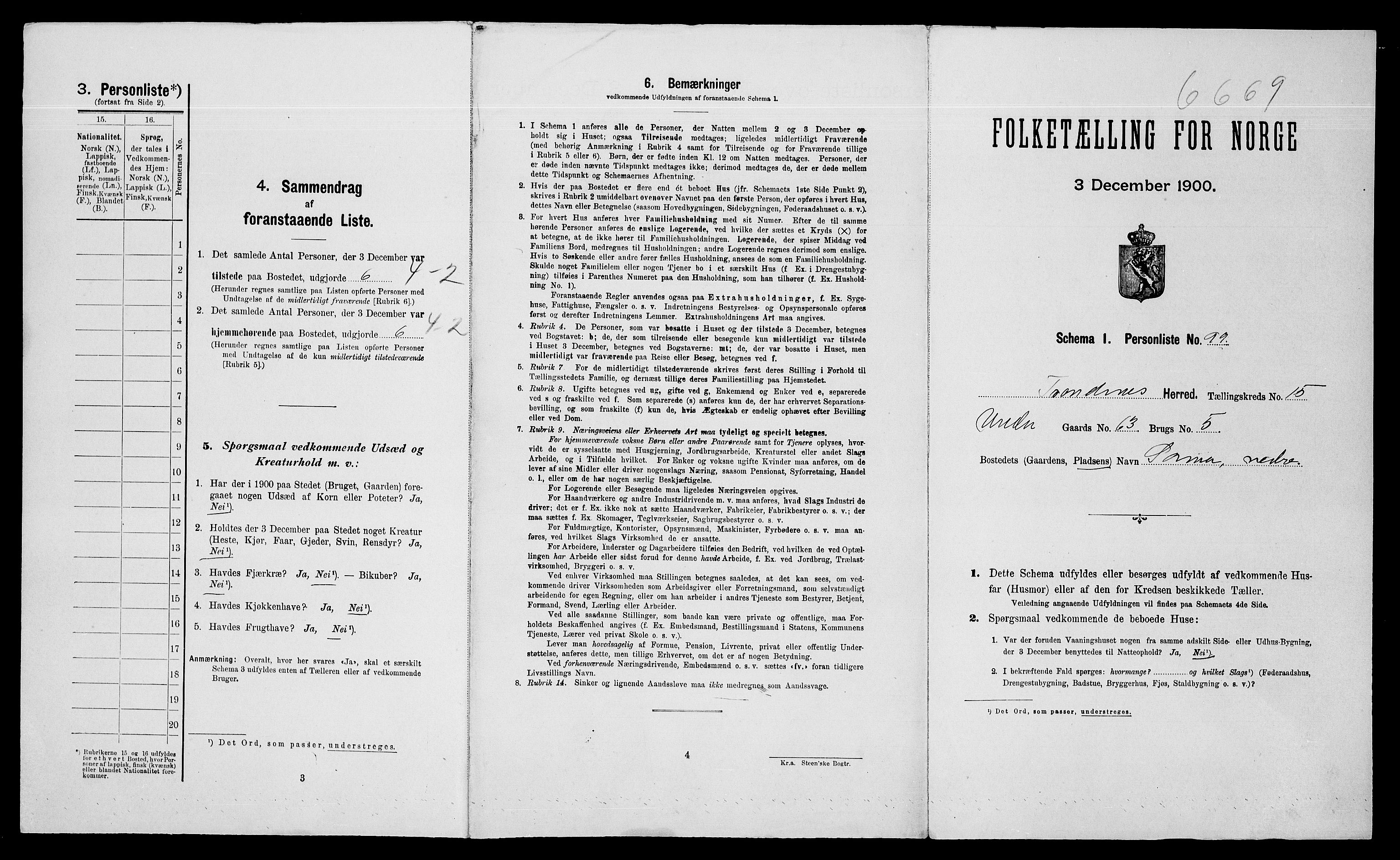 SATØ, Folketelling 1900 for 1914 Trondenes herred, 1900, s. 1847