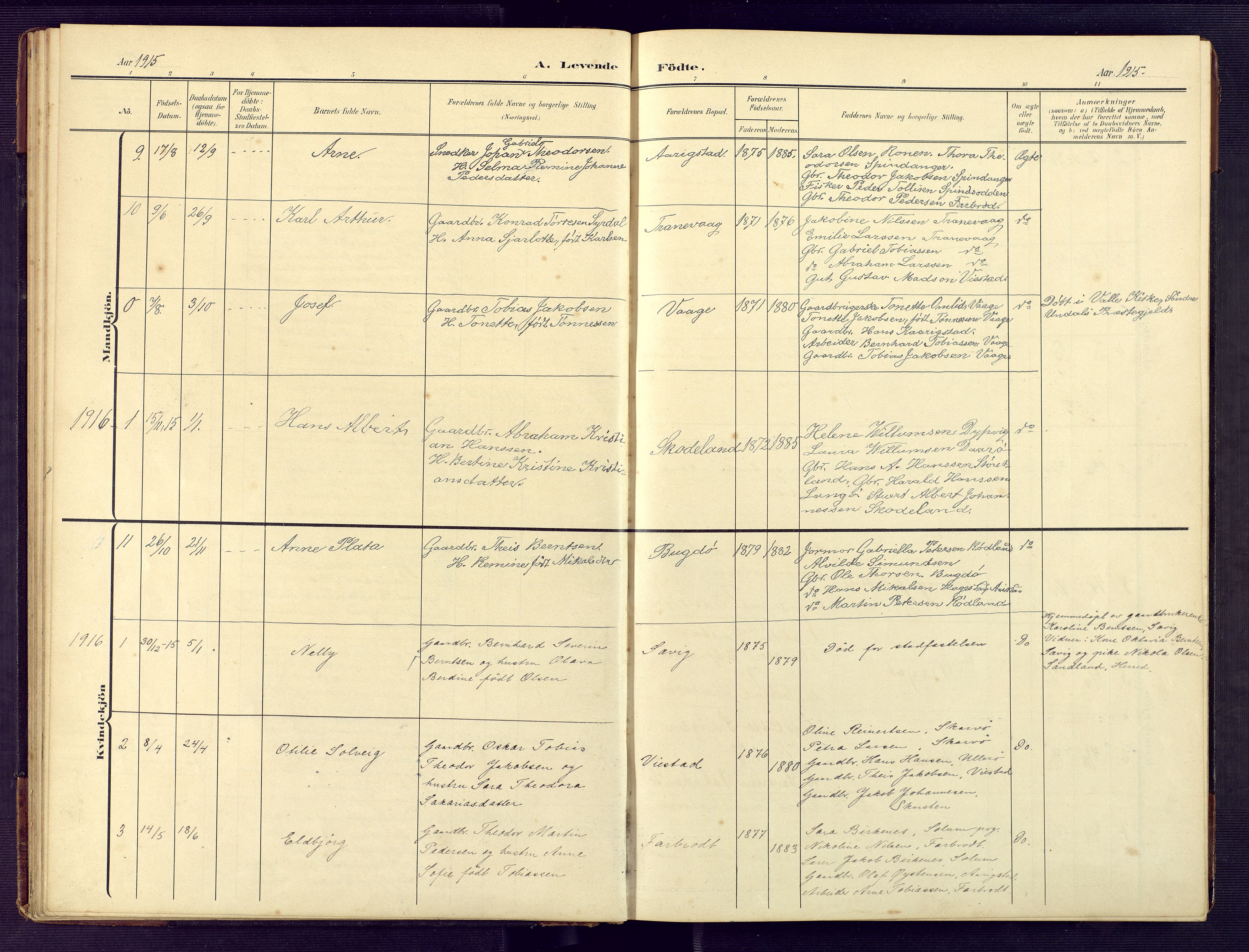 Herad sokneprestkontor, AV/SAK-1111-0018/F/Fb/Fbb/L0005: Klokkerbok nr. B 5, 1908-1949