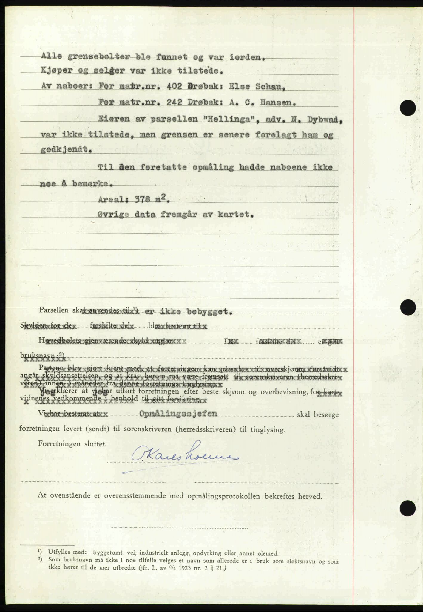 Follo sorenskriveri, SAO/A-10274/G/Ga/Gaa/L0085: Pantebok nr. I 85, 1948-1948, Dagboknr: 3231/1948
