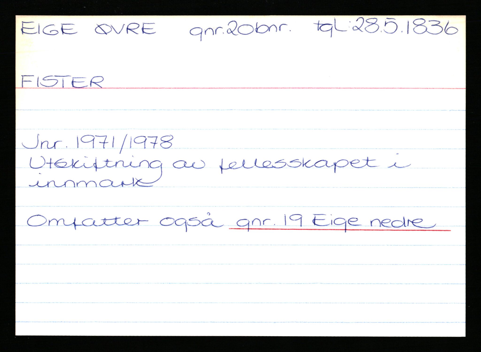 Statsarkivet i Stavanger, AV/SAST-A-101971/03/Y/Yk/L0008: Registerkort sortert etter gårdsnavn: Eig - Erlien, 1750-1930, s. 75