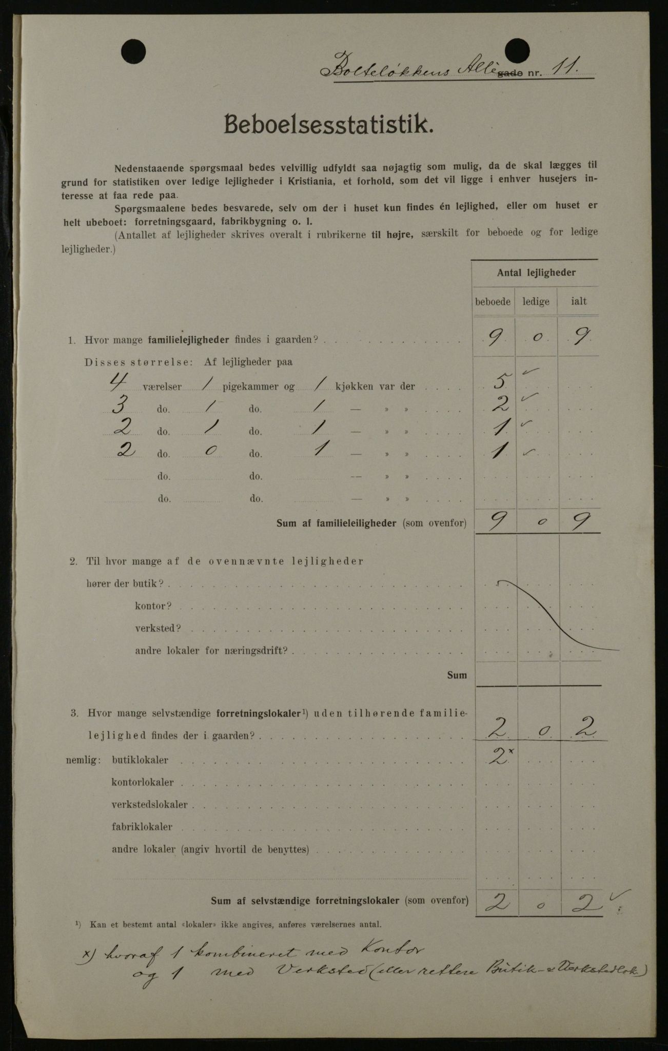 OBA, Kommunal folketelling 1.2.1908 for Kristiania kjøpstad, 1908, s. 7486