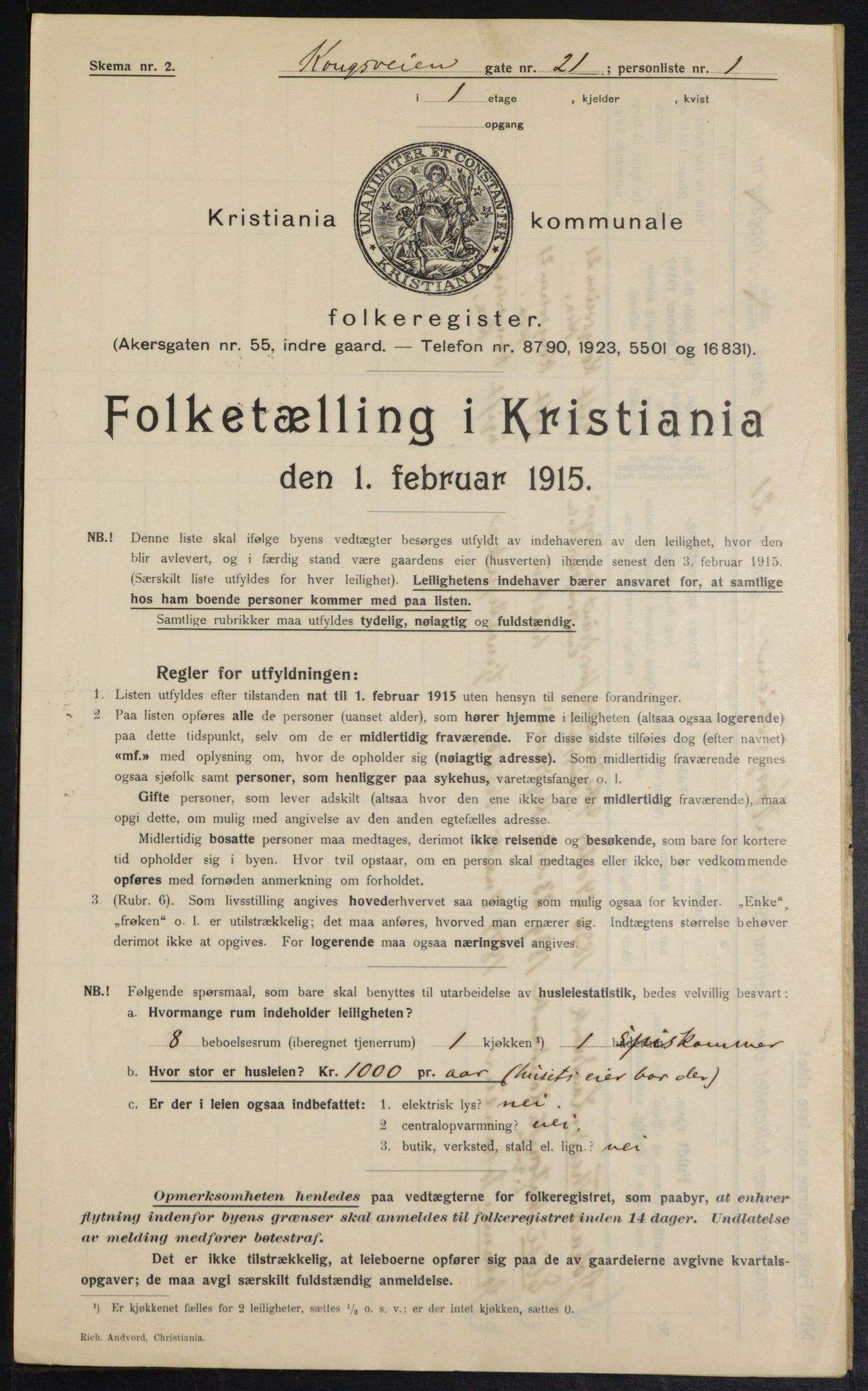 OBA, Kommunal folketelling 1.2.1915 for Kristiania, 1915, s. 52504