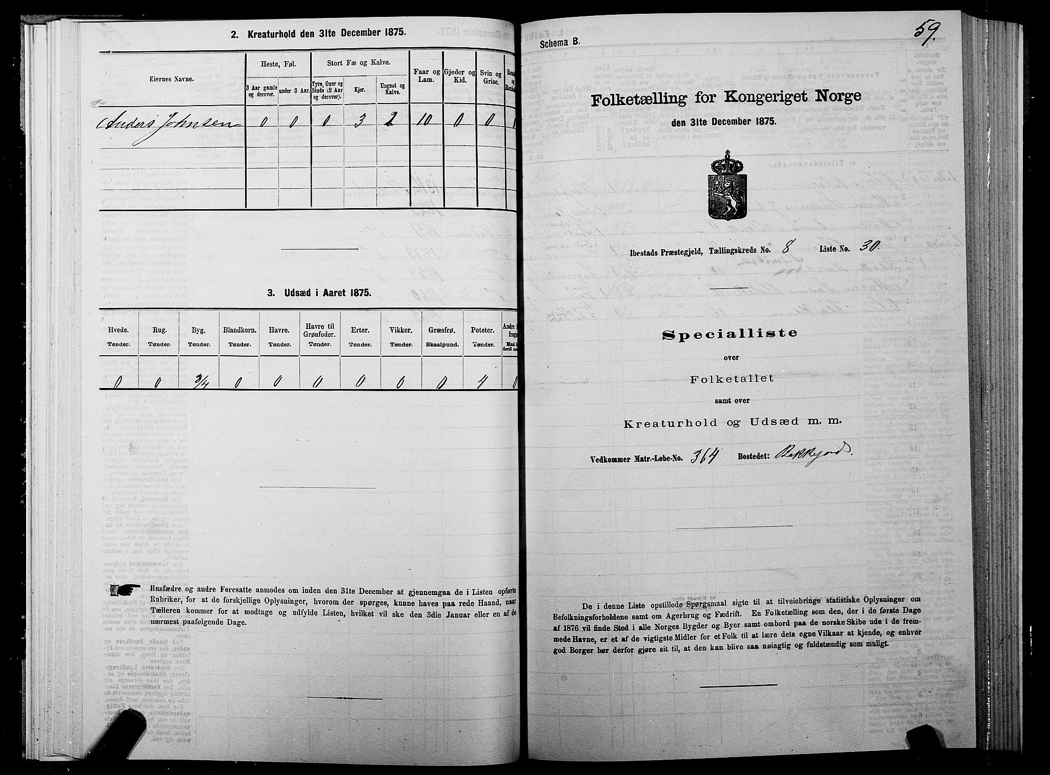 SATØ, Folketelling 1875 for 1917P Ibestad prestegjeld, 1875, s. 5059
