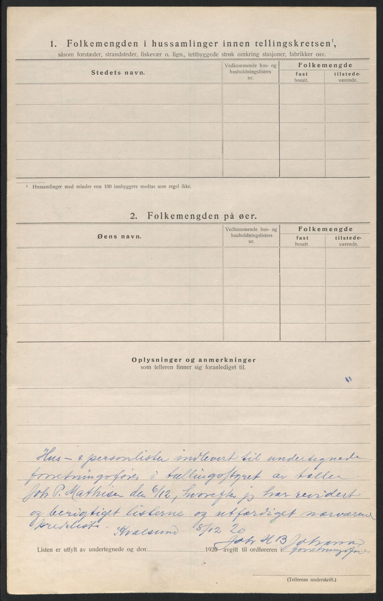 SATØ, Folketelling 1920 for 2017 Kvalsund herred, 1920, s. 29