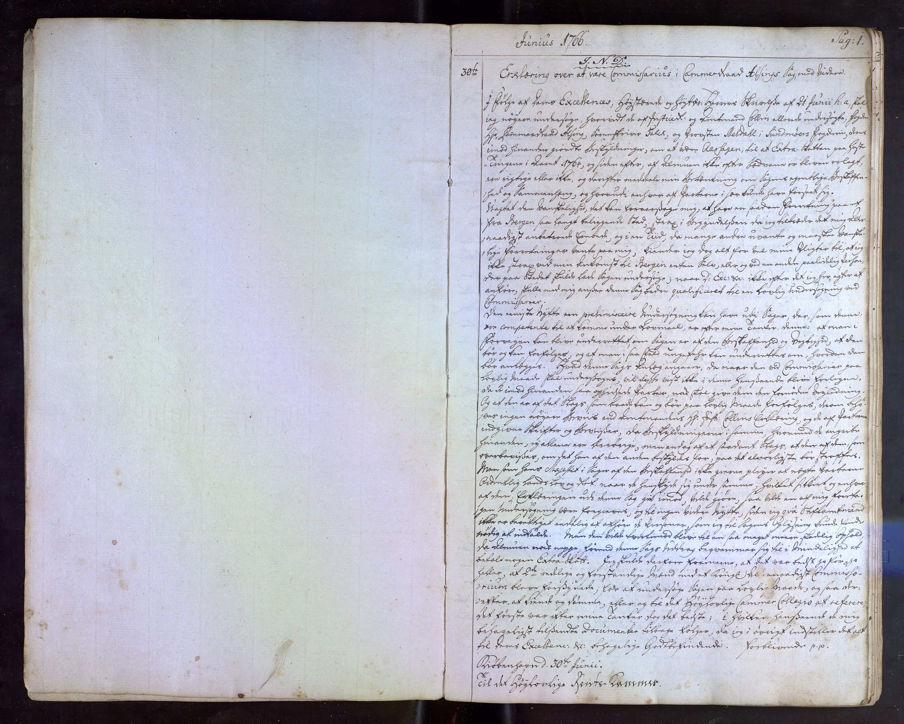 Stiftamtmannen i Bergen, SAB/A-100006/A/Ab/L0003: Lnr.25, 1766-1767