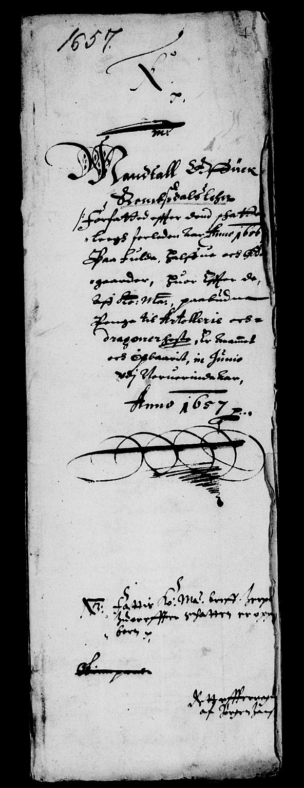 Rentekammeret inntil 1814, Reviderte regnskaper, Lensregnskaper, AV/RA-EA-5023/R/Rb/Rbw/L0131: Trondheim len, 1657-1658