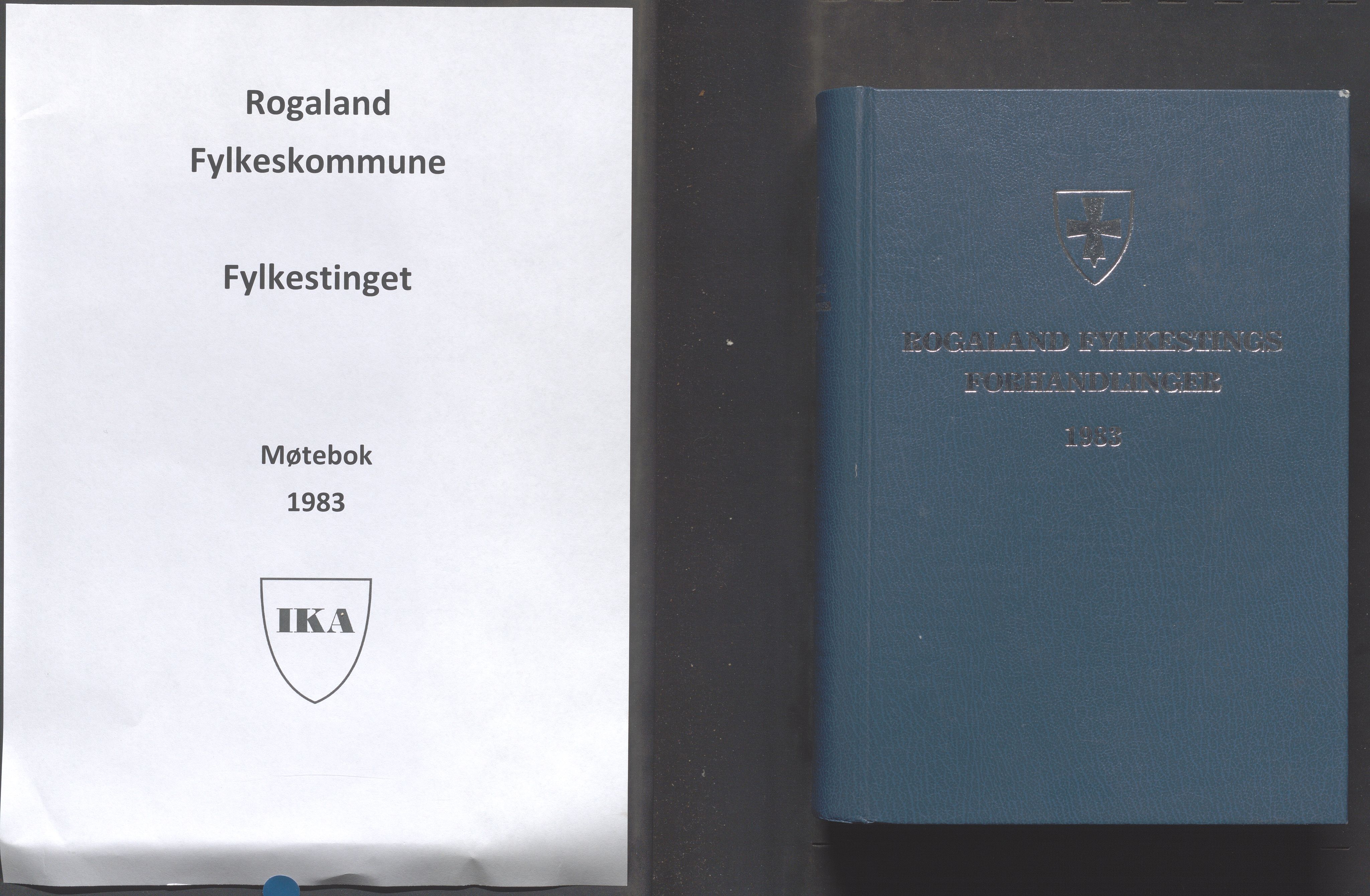 Rogaland fylkeskommune - Fylkesrådmannen , IKAR/A-900/A/Aa/Aaa/L0103: Møtebok , 1983