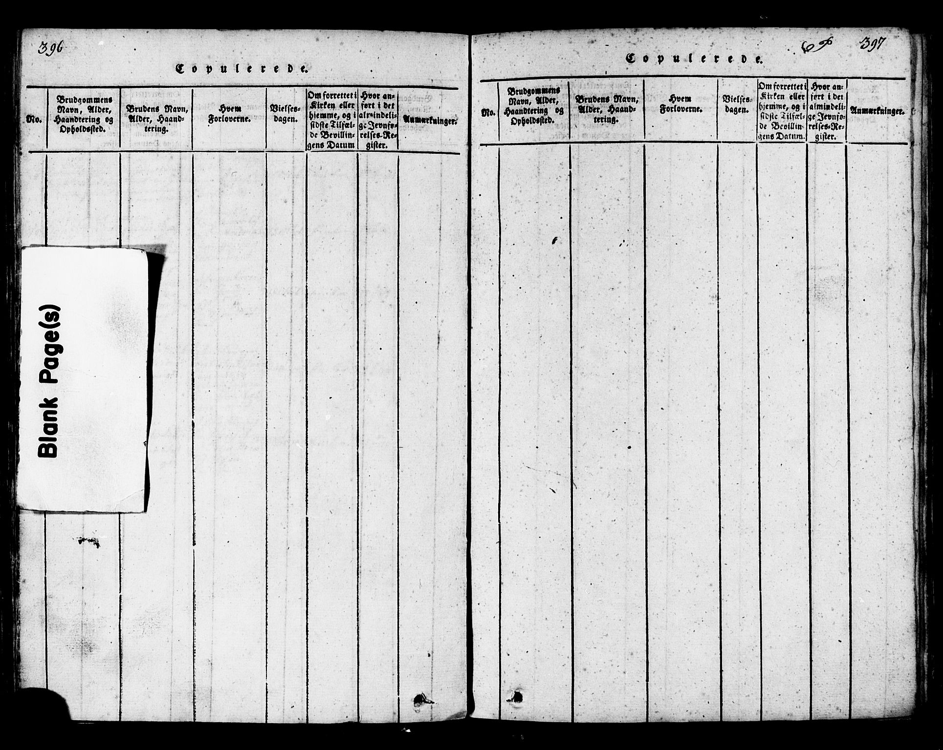 Ministerialprotokoller, klokkerbøker og fødselsregistre - Nord-Trøndelag, AV/SAT-A-1458/717/L0169: Klokkerbok nr. 717C01, 1816-1834, s. 396-397