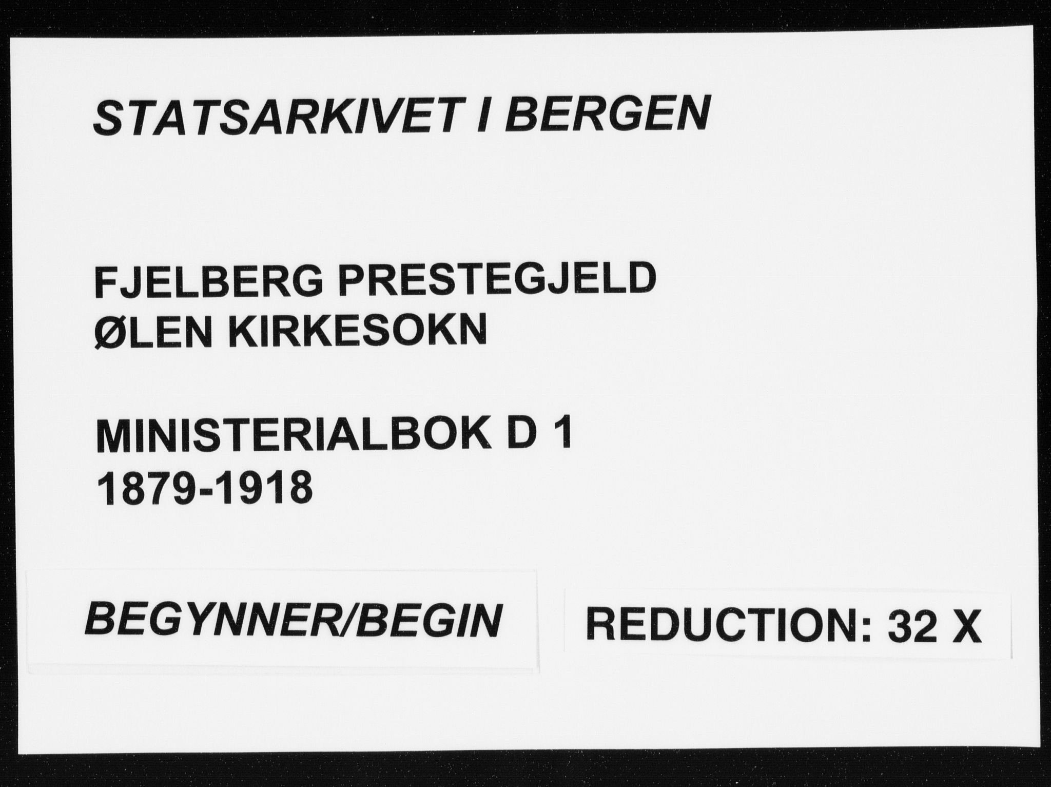 Fjelberg sokneprestembete, SAB/A-75201/H/Haa: Ministerialbok nr. D 1, 1879-1918
