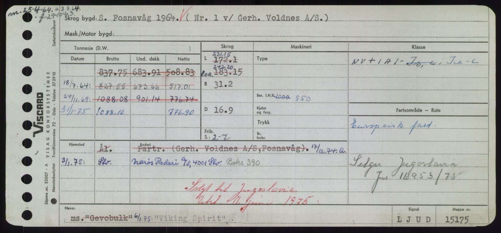 Sjøfartsdirektoratet med forløpere, Skipsmålingen, RA/S-1627/H/Hd/L0041: Fartøy, Vi-Ås, s. 173