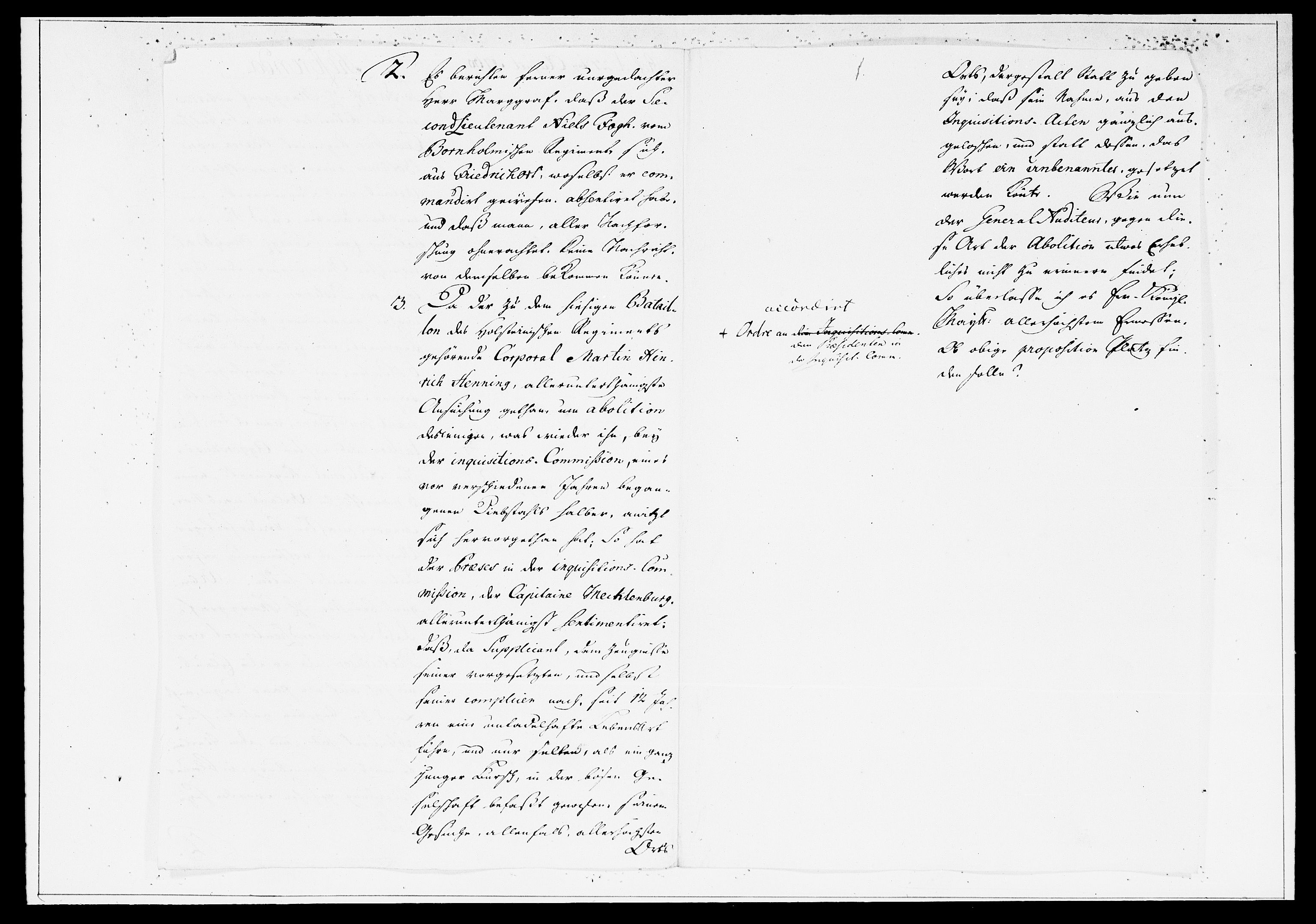 Krigskollegiet, Krigskancelliet, DRA/A-0006/-/1334-1359: Refererede sager, 1760, s. 803