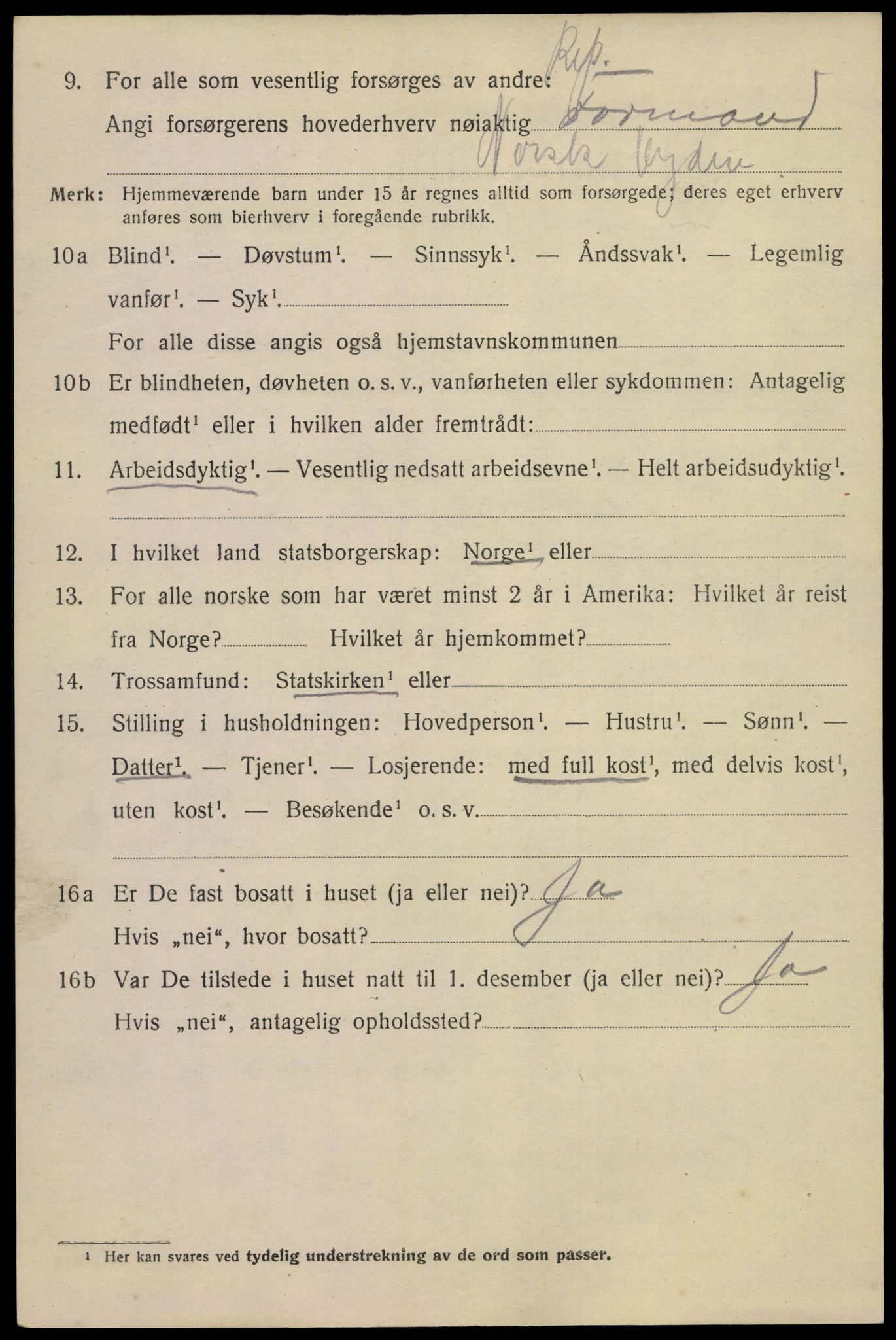 SAKO, Folketelling 1920 for 0826 Tinn herred, 1920, s. 10935