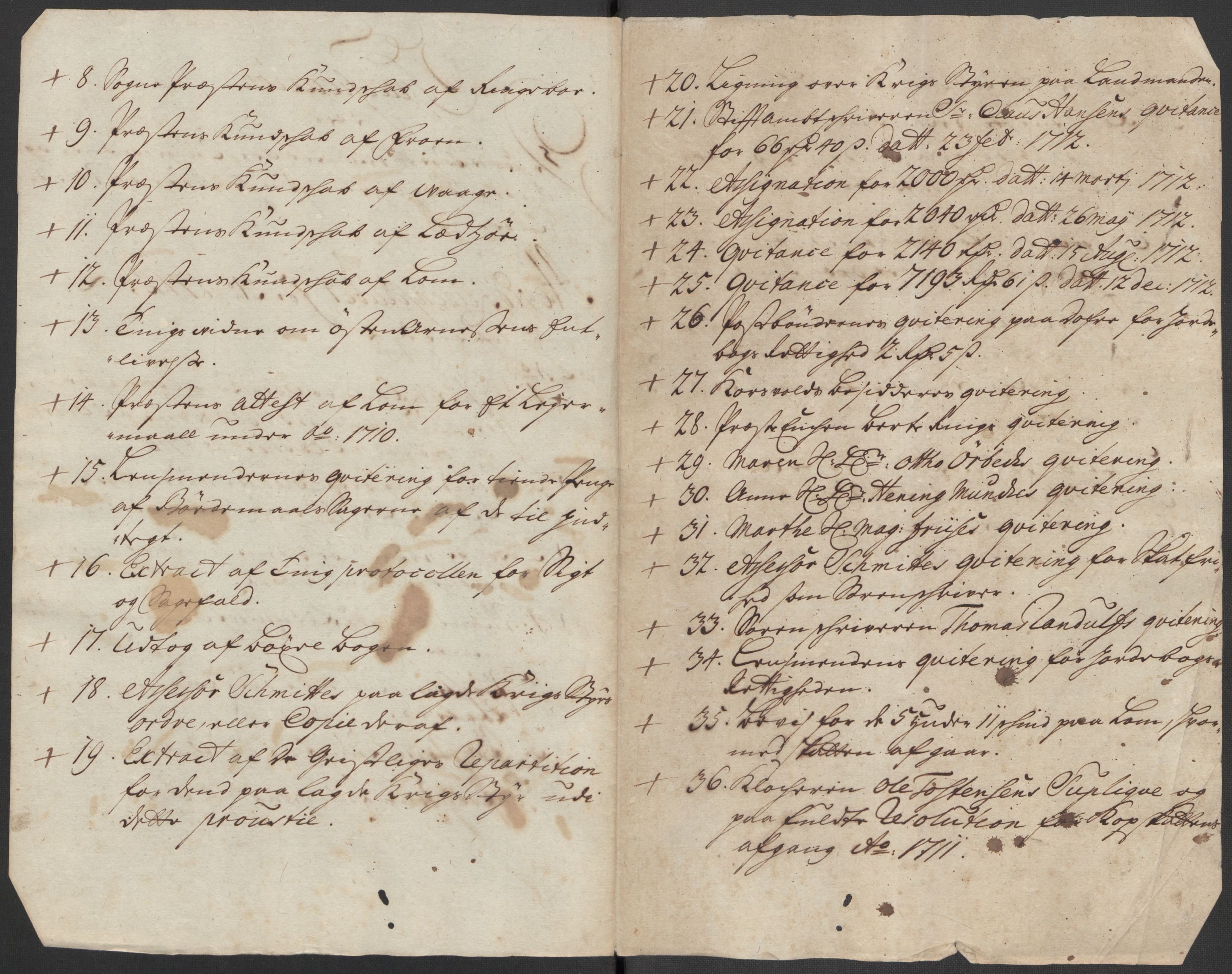 Rentekammeret inntil 1814, Reviderte regnskaper, Fogderegnskap, RA/EA-4092/R17/L1181: Fogderegnskap Gudbrandsdal, 1712, s. 30