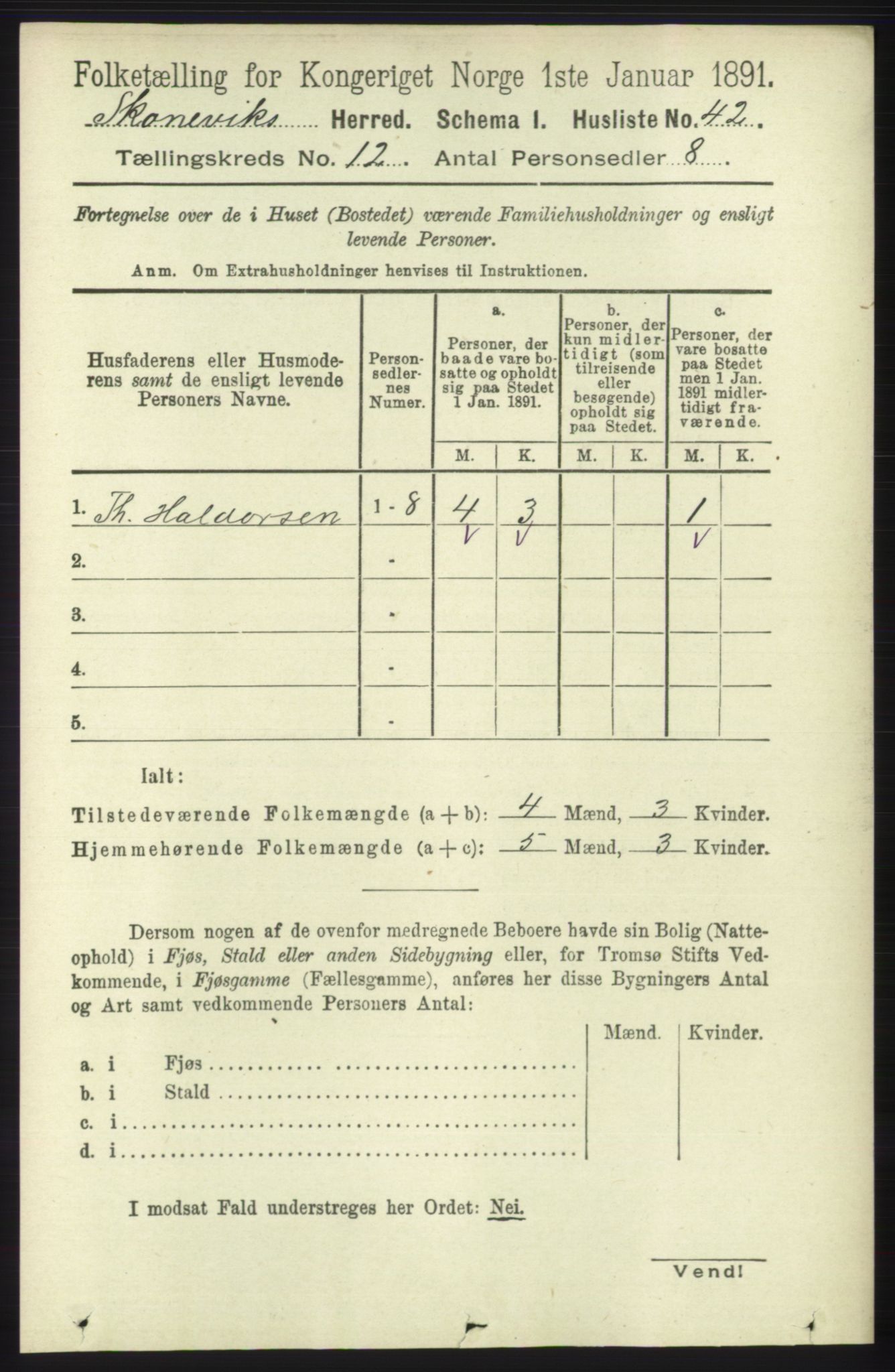 RA, Folketelling 1891 for 1212 Skånevik herred, 1891, s. 3751