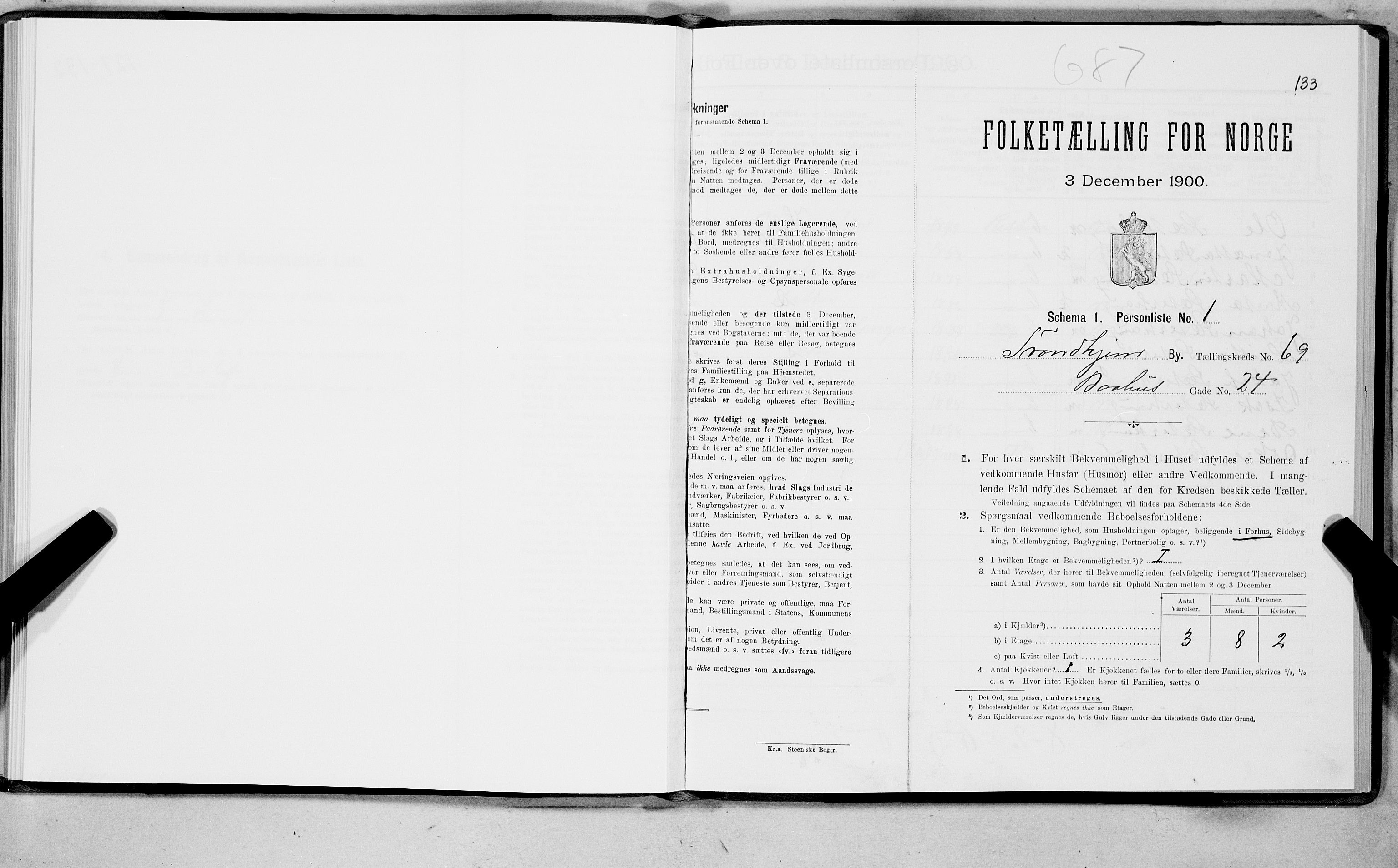 SAT, Folketelling 1900 for 1601 Trondheim kjøpstad, 1900, s. 13064