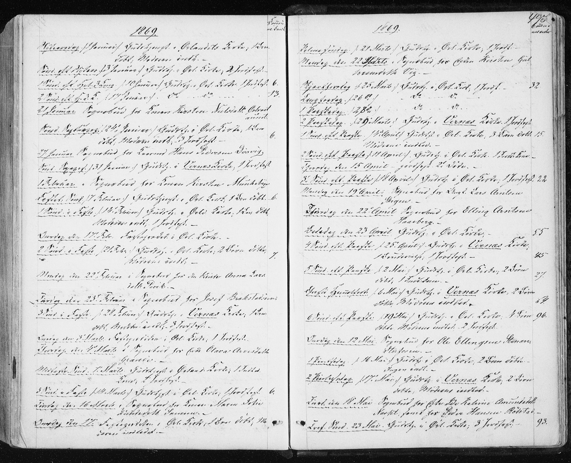 Ministerialprotokoller, klokkerbøker og fødselsregistre - Sør-Trøndelag, SAT/A-1456/659/L0737: Ministerialbok nr. 659A07, 1857-1875, s. 496