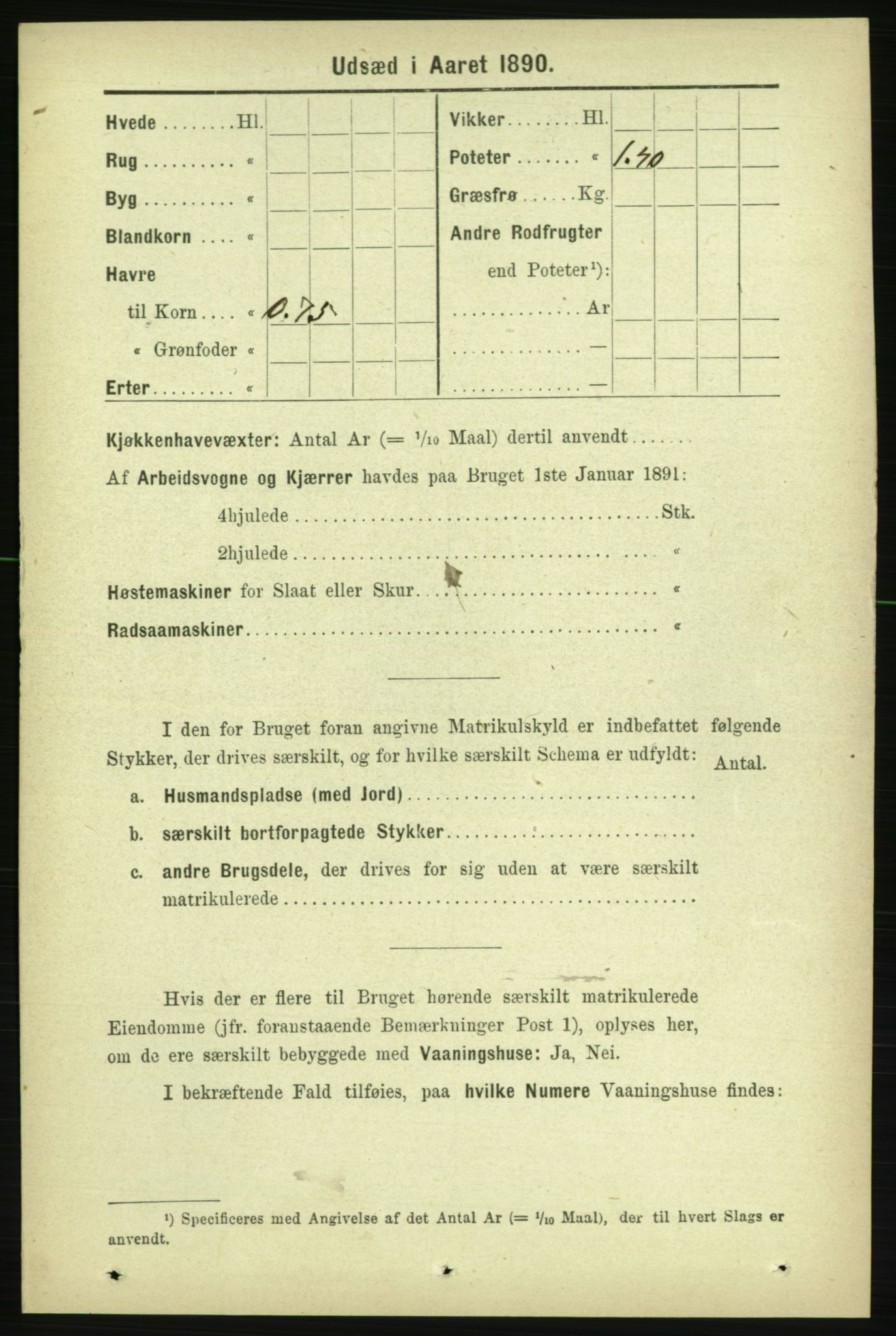 RA, Folketelling 1891 for 1734 Stod herred, 1891, s. 3378