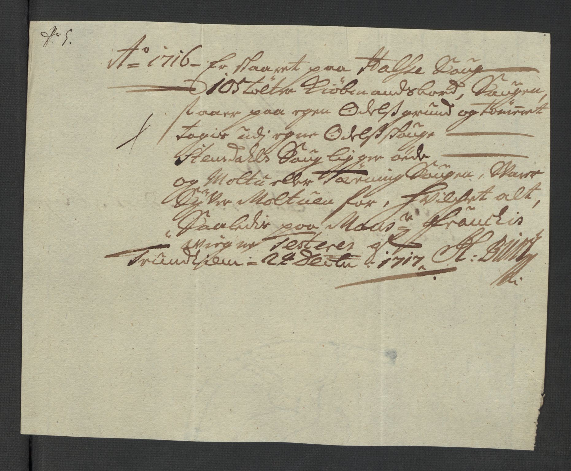 Rentekammeret inntil 1814, Reviderte regnskaper, Fogderegnskap, AV/RA-EA-4092/R57/L3865: Fogderegnskap Fosen, 1717, s. 132