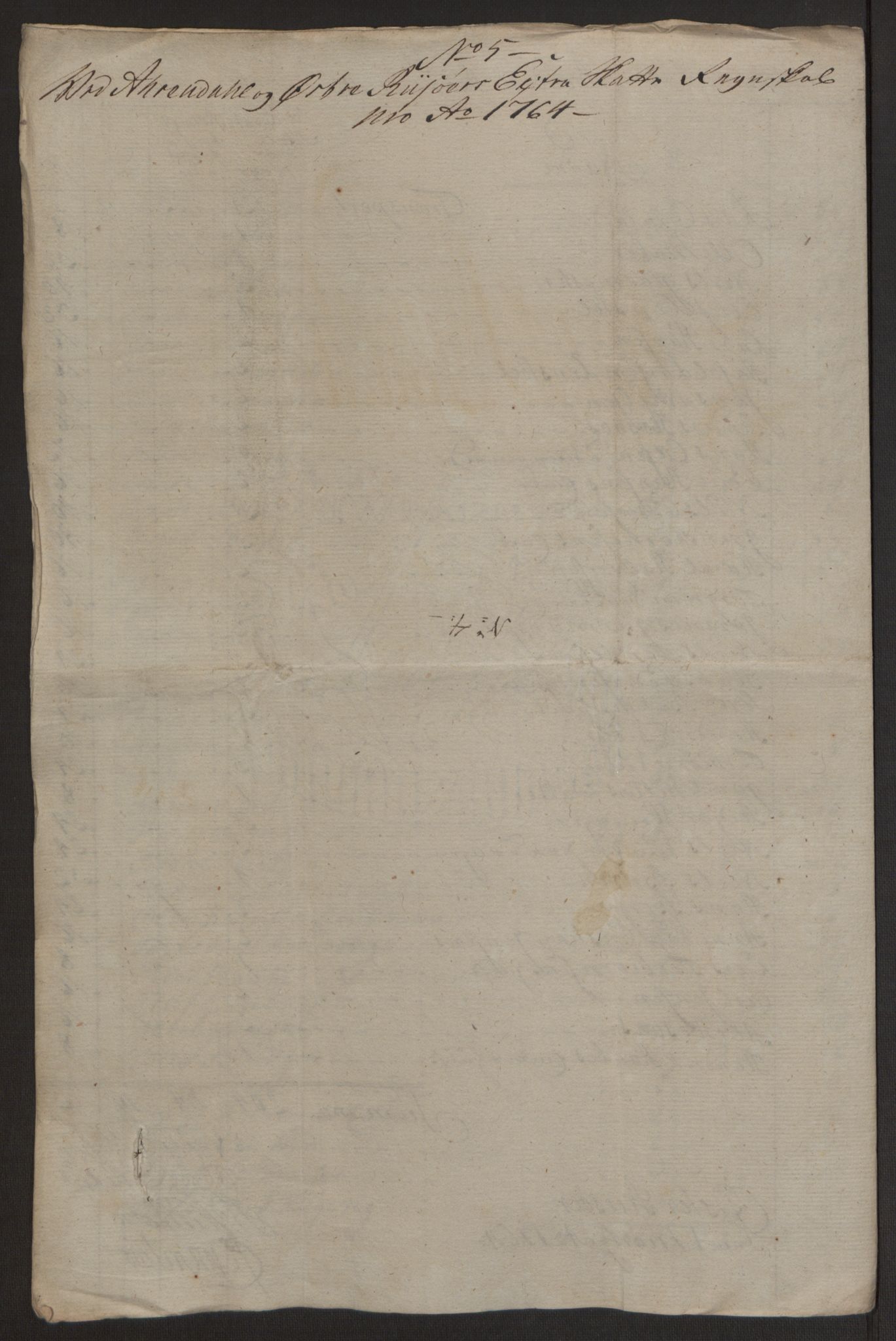Rentekammeret inntil 1814, Reviderte regnskaper, Byregnskaper, RA/EA-4066/R/Rl/L0230/0001: [L4] Kontribusjonsregnskap / Ekstraskatt, 1762-1764, s. 473