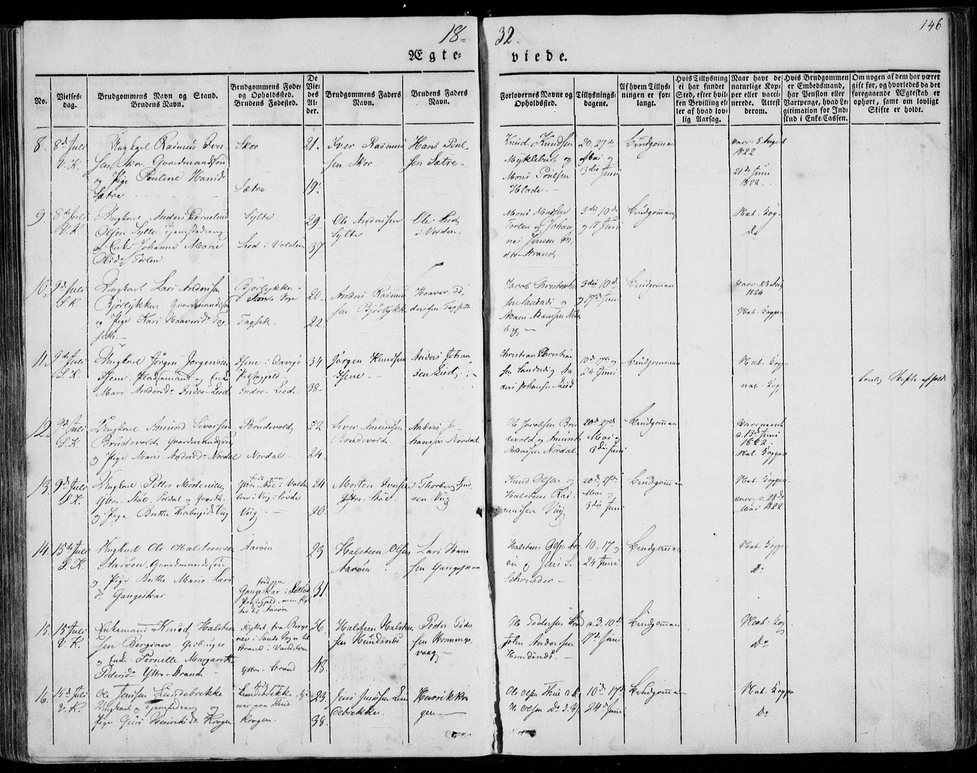 Ministerialprotokoller, klokkerbøker og fødselsregistre - Møre og Romsdal, SAT/A-1454/501/L0005: Ministerialbok nr. 501A05, 1831-1844, s. 146