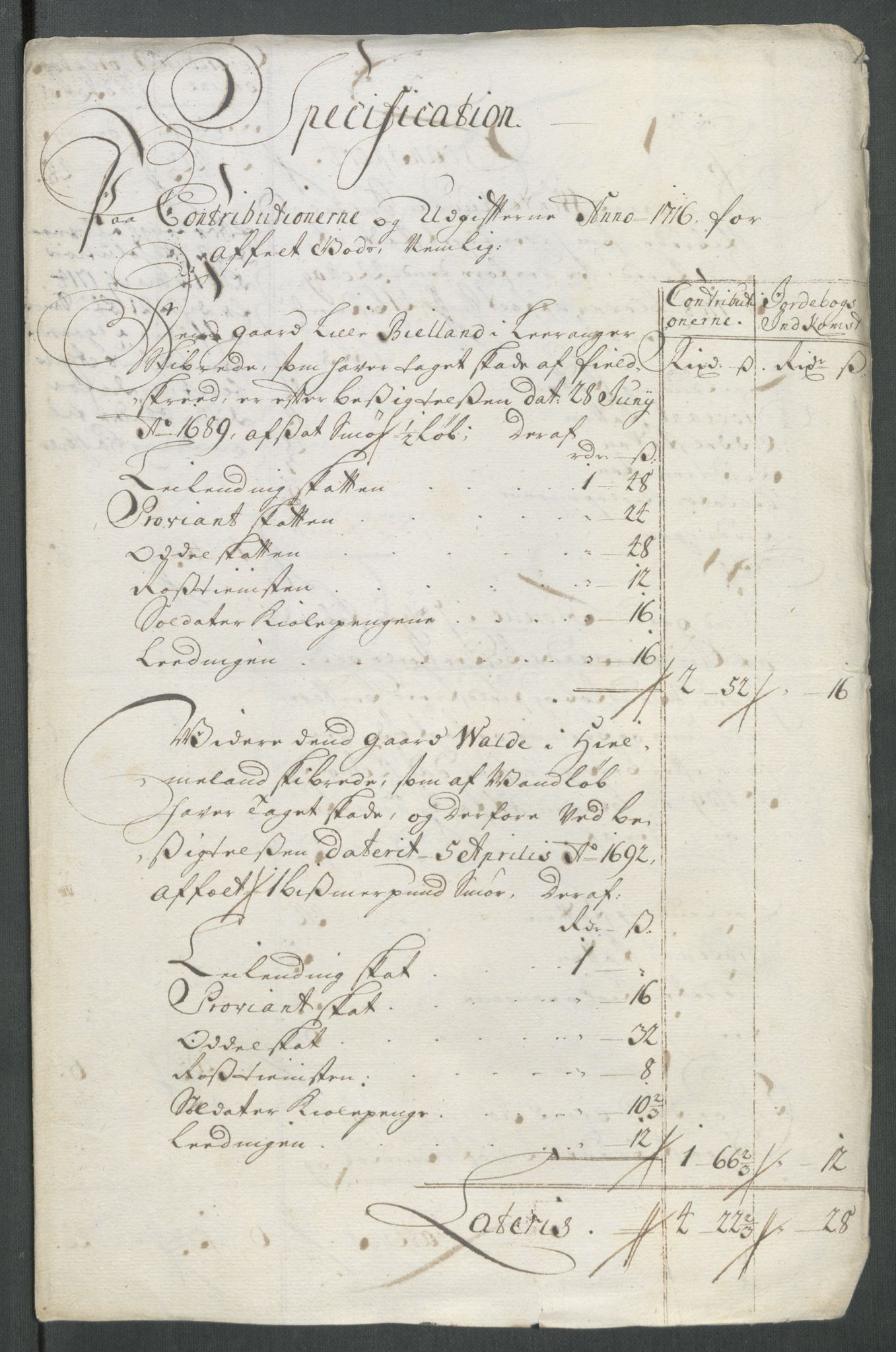 Rentekammeret inntil 1814, Reviderte regnskaper, Fogderegnskap, RA/EA-4092/R47/L2869: Fogderegnskap Ryfylke, 1716, s. 332