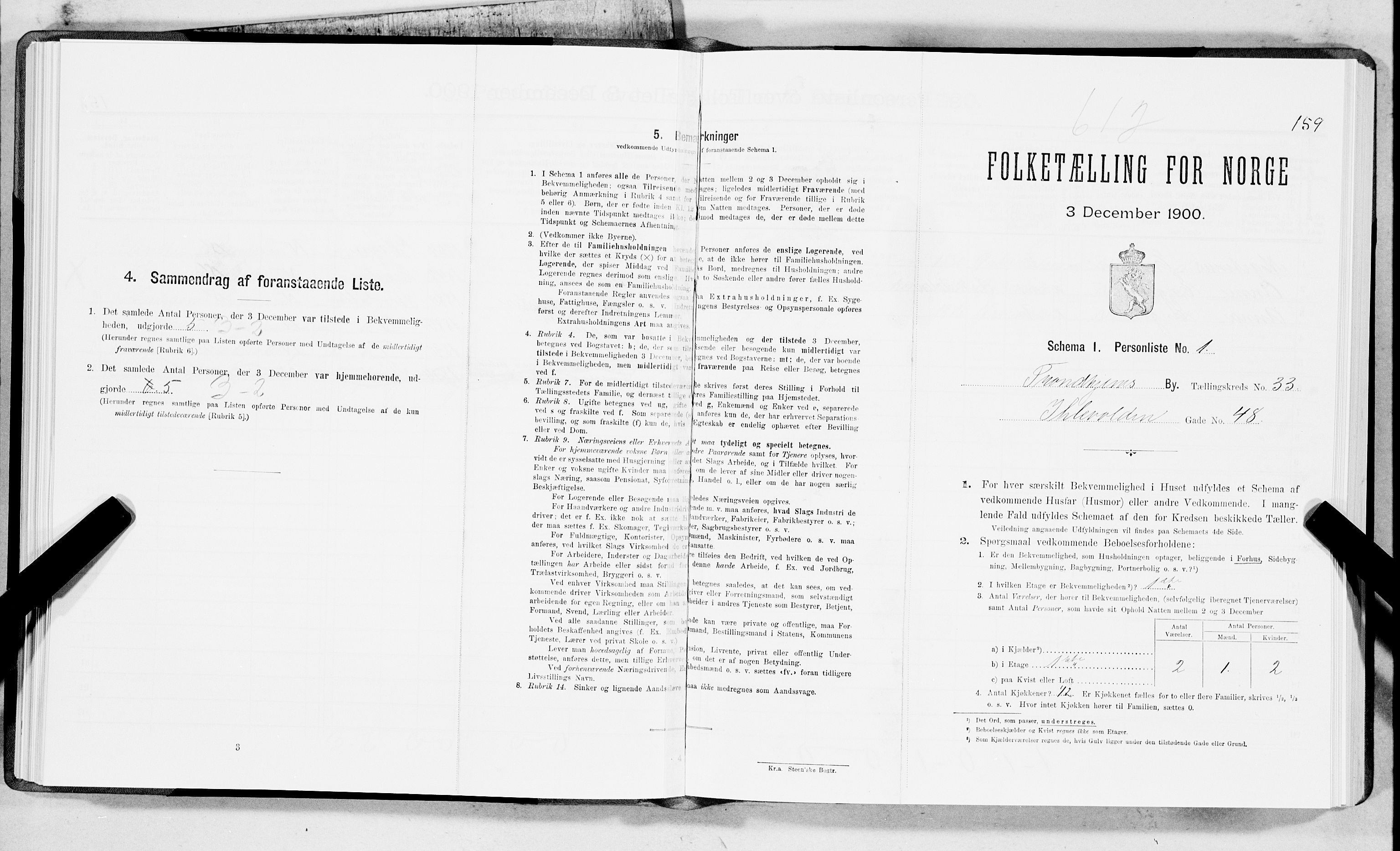 SAT, Folketelling 1900 for 1601 Trondheim kjøpstad, 1900, s. 5479