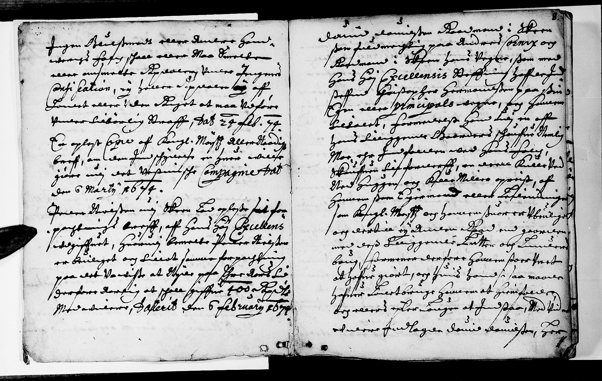 Bamble sorenskriveri, SAKO/A-214/F/Fa/Faa/L0001: Tingbok, 1674, s. 8