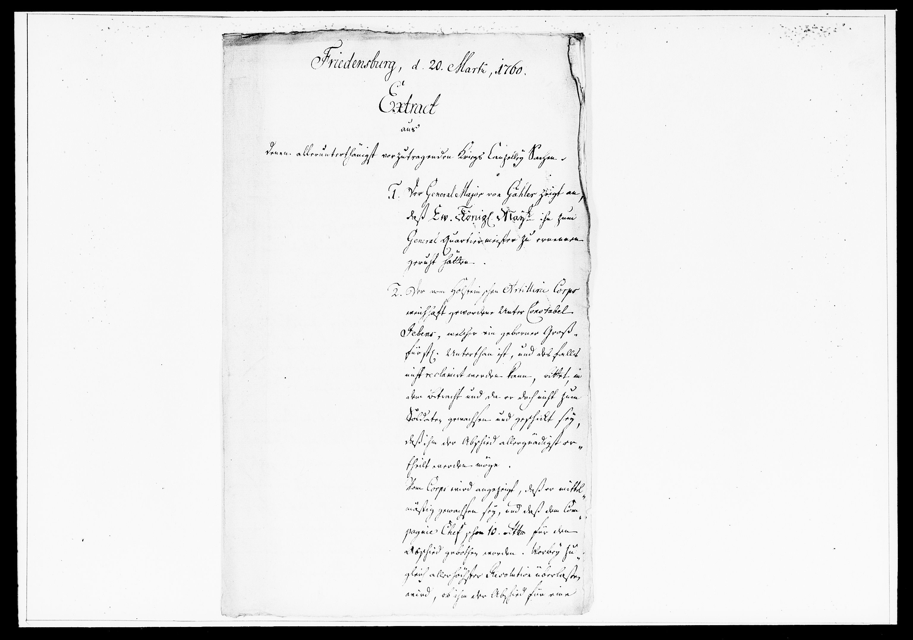 Krigskollegiet, Krigskancelliet, DRA/A-0006/-/1334-1359: Refererede sager, 1760, s. 278