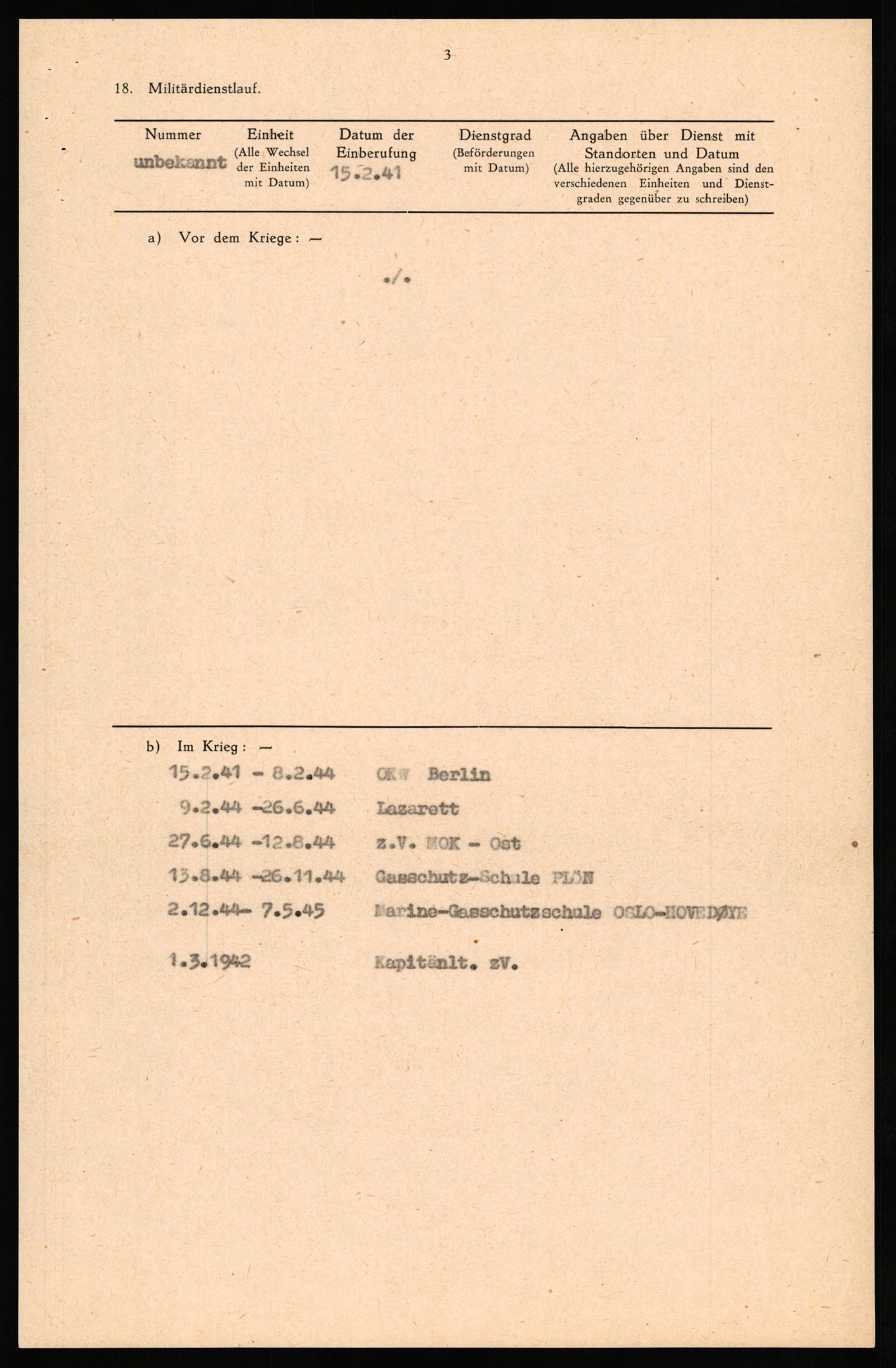 Forsvaret, Forsvarets overkommando II, AV/RA-RAFA-3915/D/Db/L0033: CI Questionaires. Tyske okkupasjonsstyrker i Norge. Tyskere., 1945-1946, s. 48