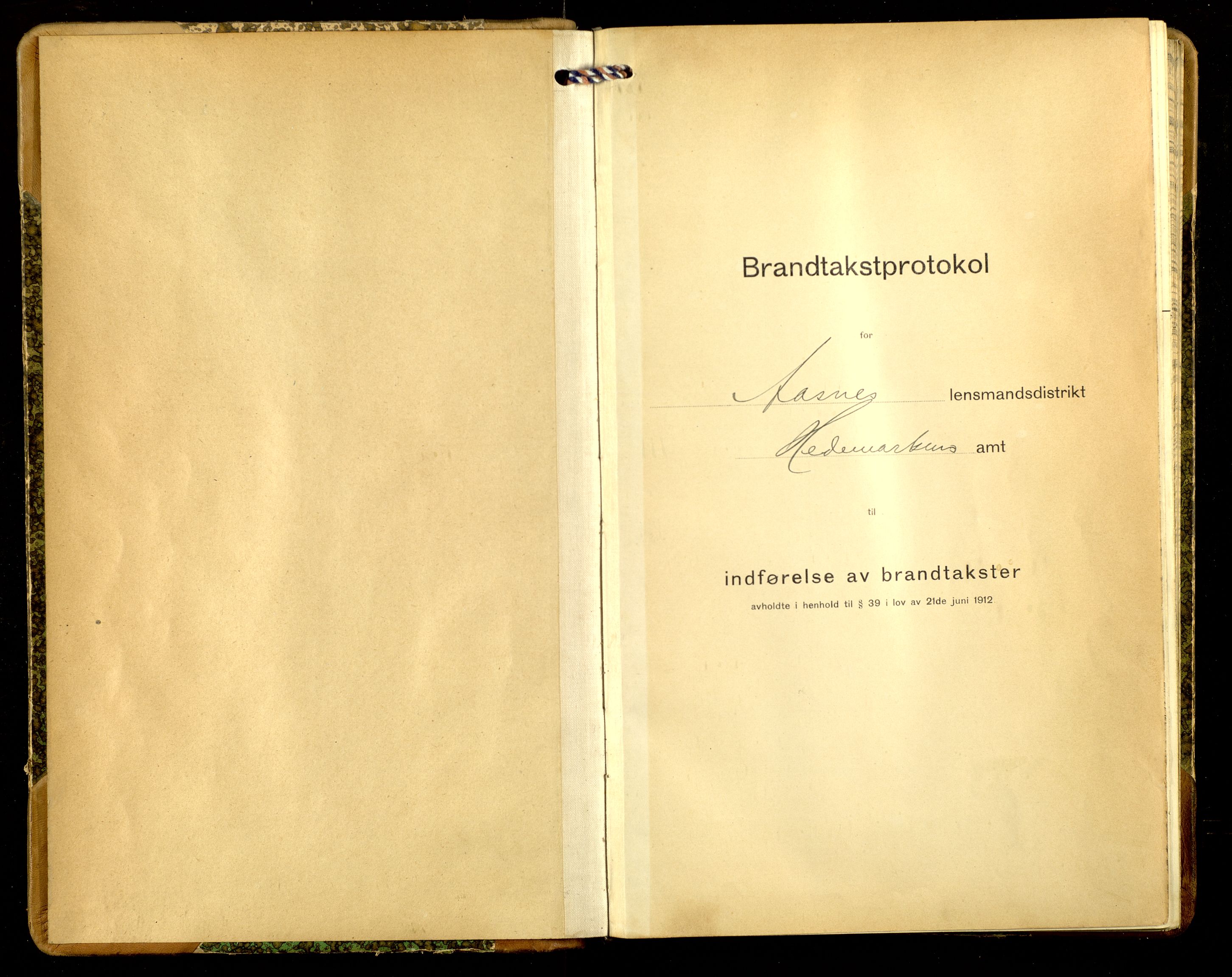 Norges Brannkasse, Åsnes, AV/SAH-NBRANÅ-018/F/L0018: Branntakstprotokoll, 1915-1918