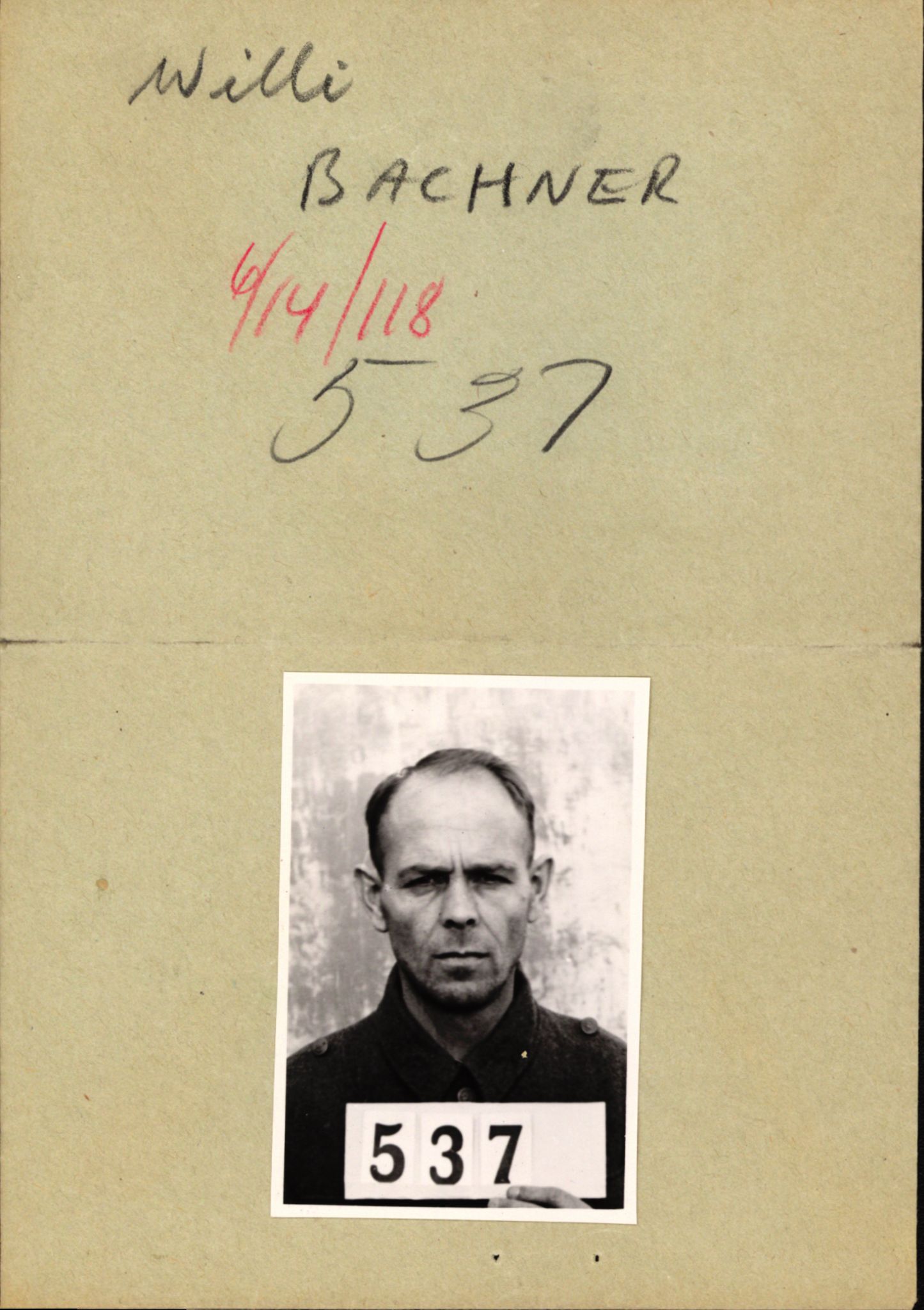 Forsvaret, Forsvarets overkommando II, AV/RA-RAFA-3915/D/Db/L0001: CI Questionaires. Tyske okkupasjonsstyrker i Norge. Tyskere., 1945-1946, s. 524