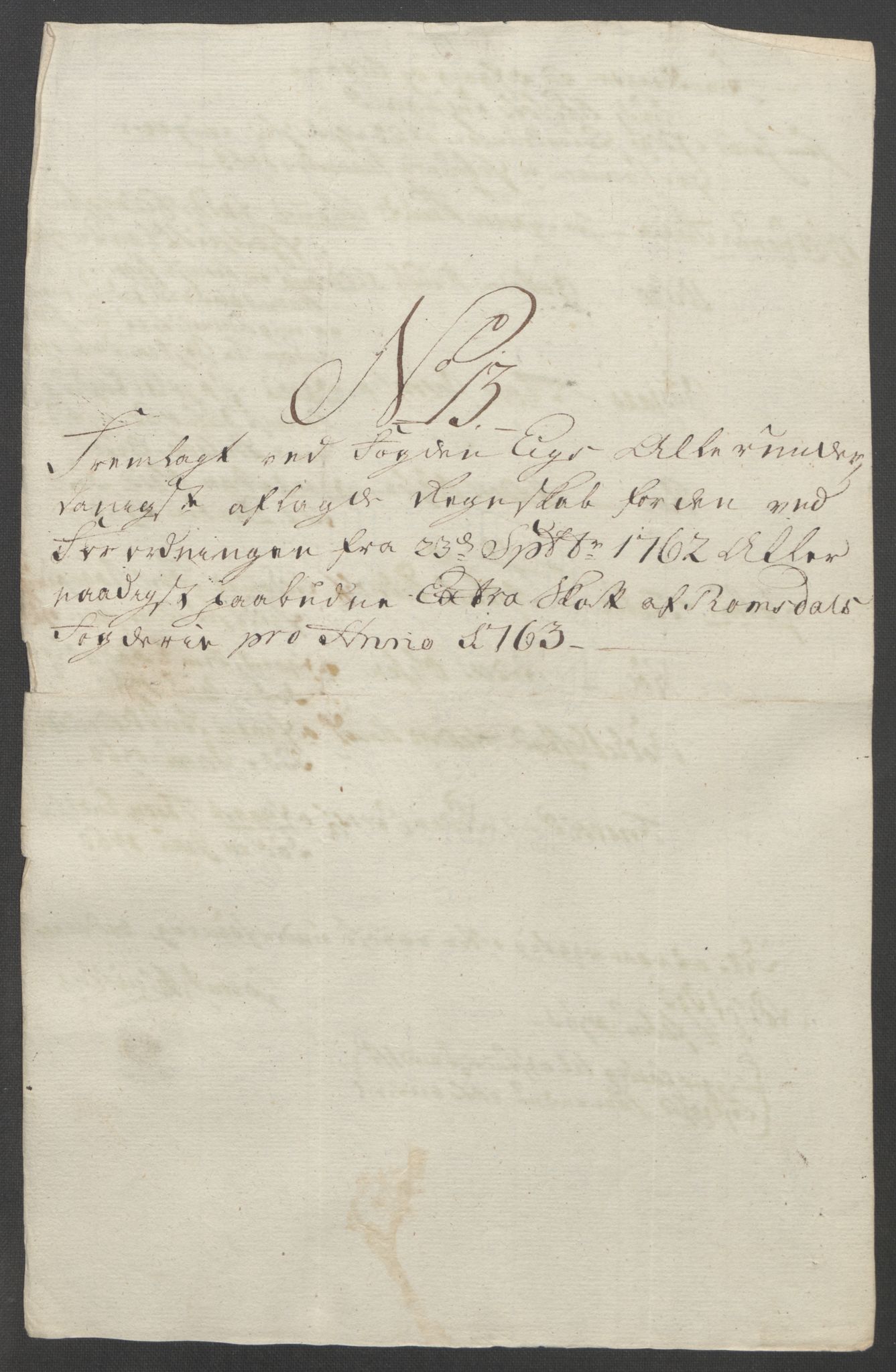 Rentekammeret inntil 1814, Reviderte regnskaper, Fogderegnskap, RA/EA-4092/R55/L3730: Ekstraskatten Romsdal, 1762-1763, s. 389