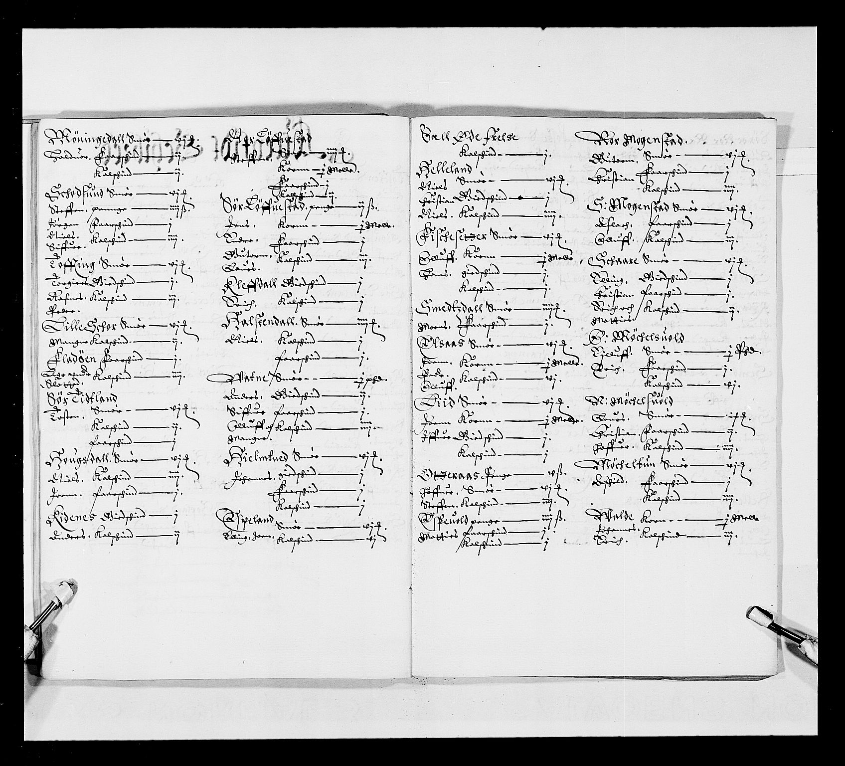 Stattholderembetet 1572-1771, RA/EA-2870/Ek/L0024/0002: Jordebøker 1633-1658: / Jordebøker for Bergenhus len, 1644-1645, s. 13