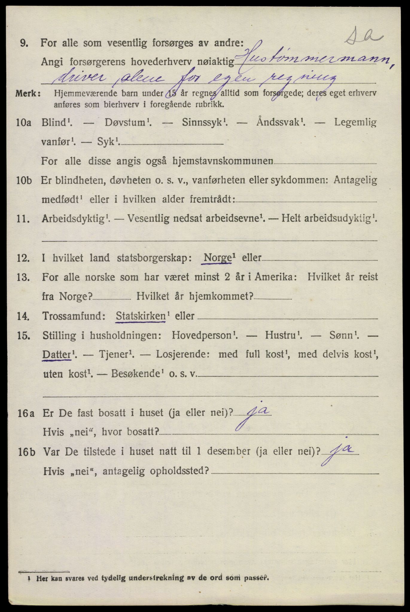 SAKO, Folketelling 1920 for 0728 Lardal herred, 1920, s. 2030