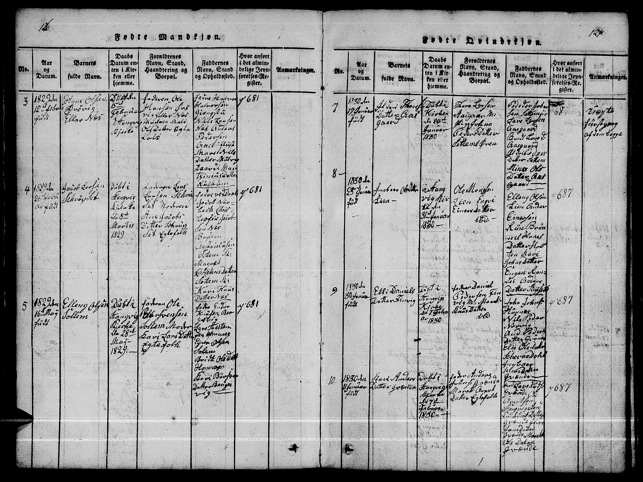 Ministerialprotokoller, klokkerbøker og fødselsregistre - Møre og Romsdal, AV/SAT-A-1454/592/L1031: Klokkerbok nr. 592C01, 1820-1833, s. 126-127